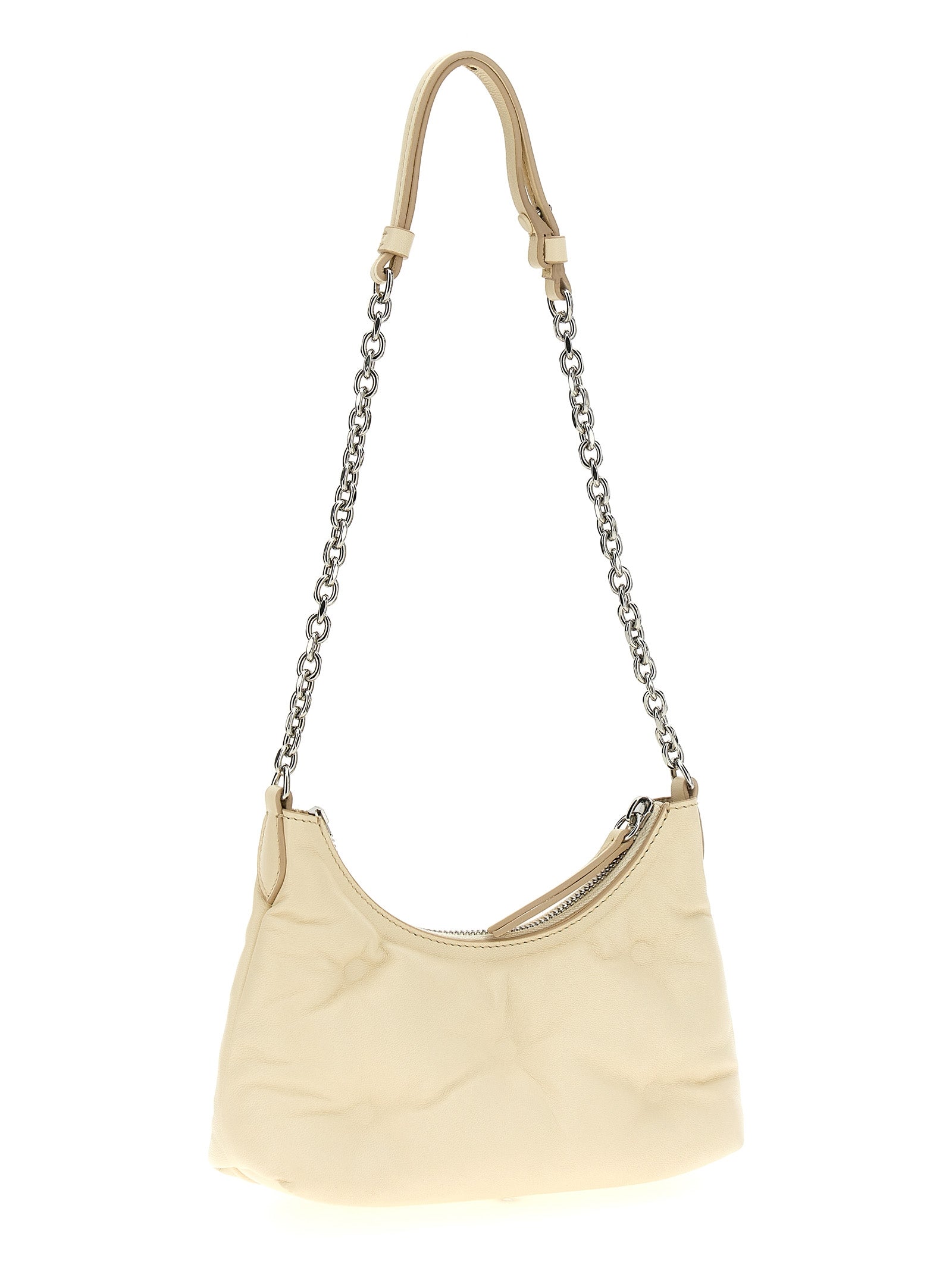 Maison Margiela White Lamb Leather Shoulder Women's Bag
