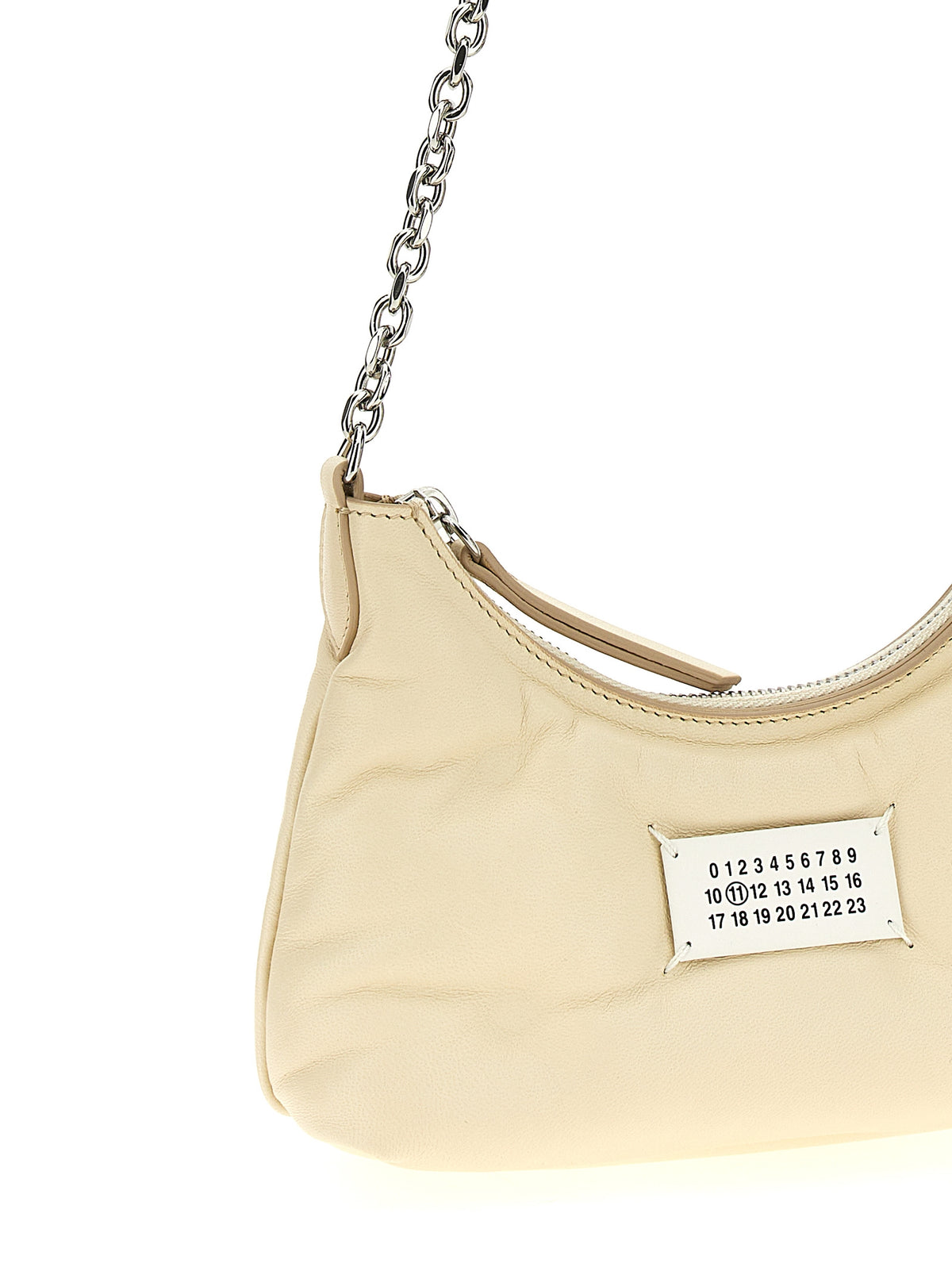 Maison Margiela White Lamb Leather Shoulder Women's Bag