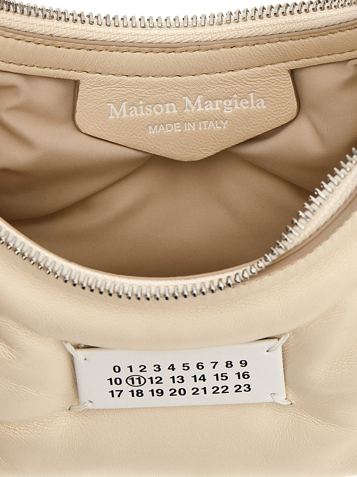 Maison Margiela White Lamb Leather Shoulder Women's Bag
