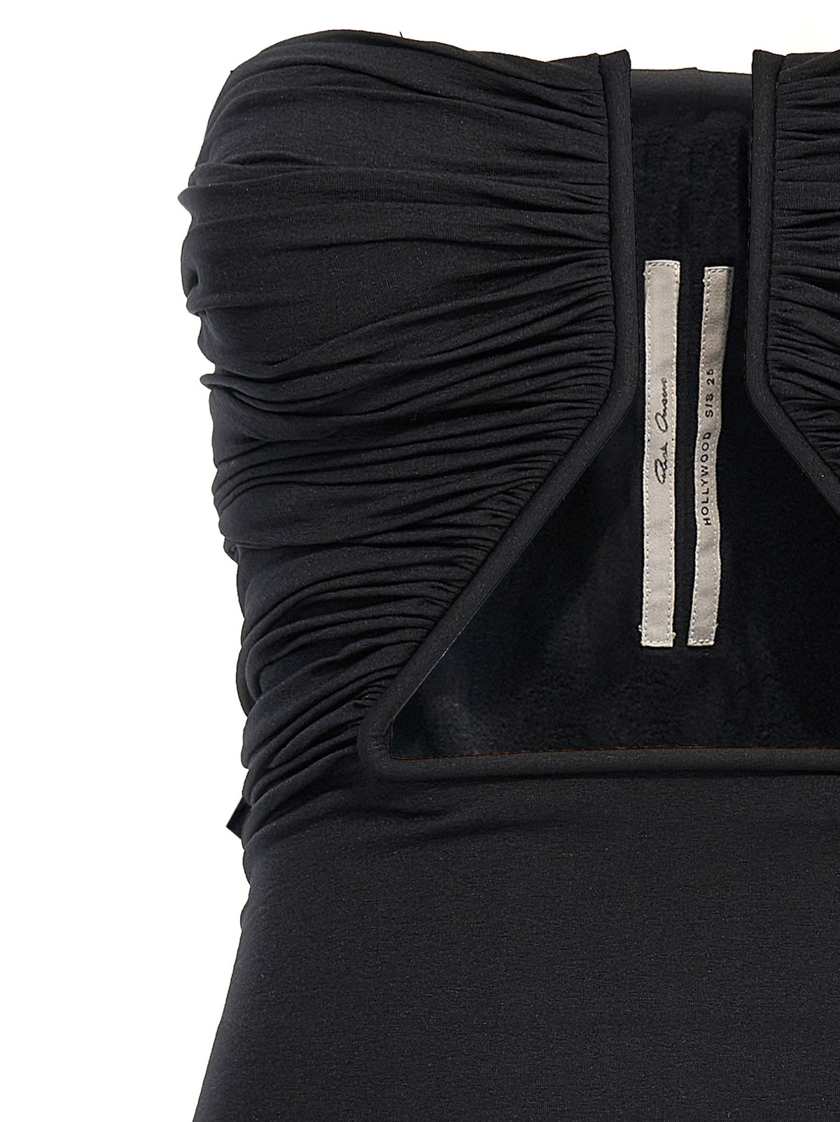 Rick Owens Black Nylon Short Women's Dress