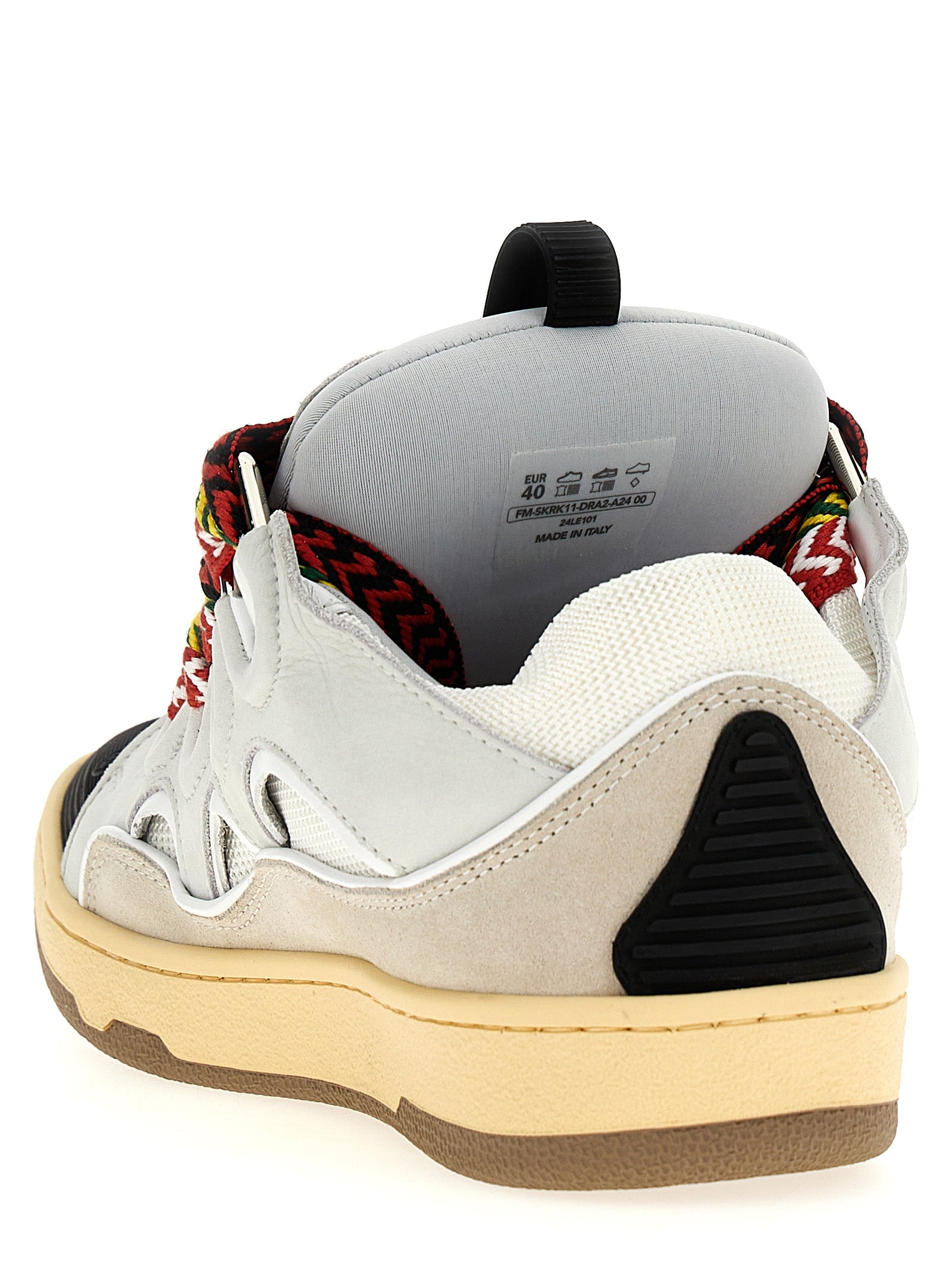 Lanvin Gray Calfskin Chunky Men's Sneakers