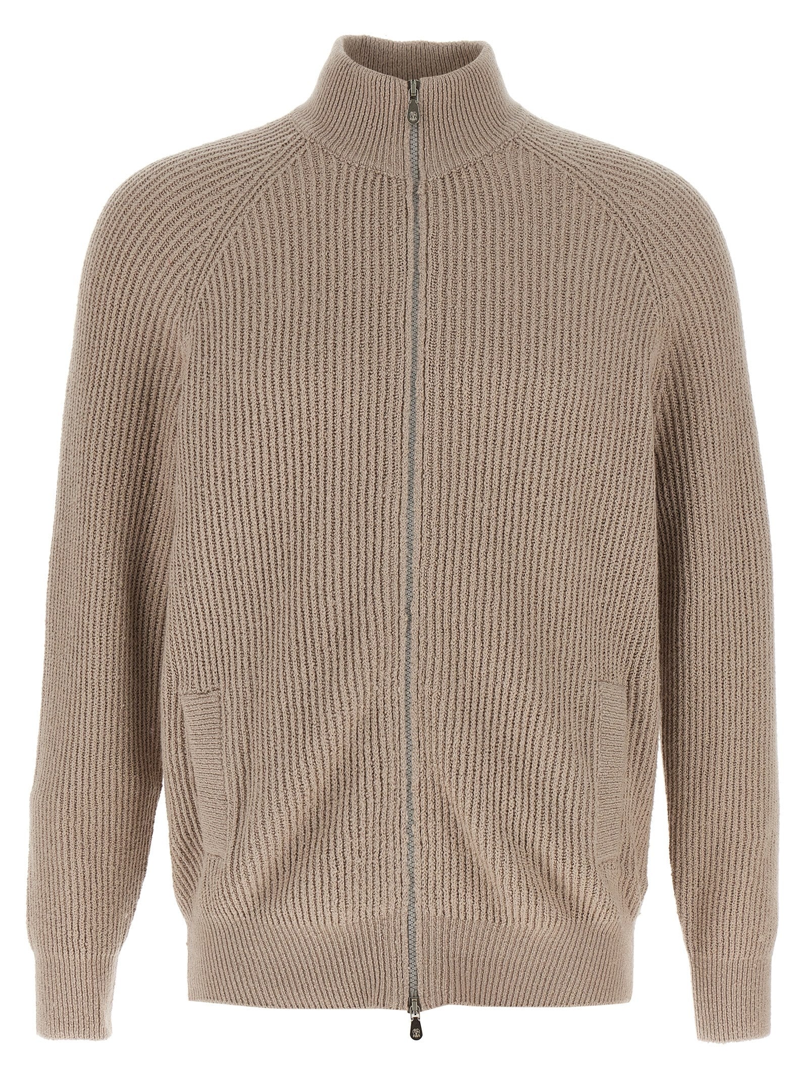 Brunello Cucinelli Beige Cotton Men's Cardigan