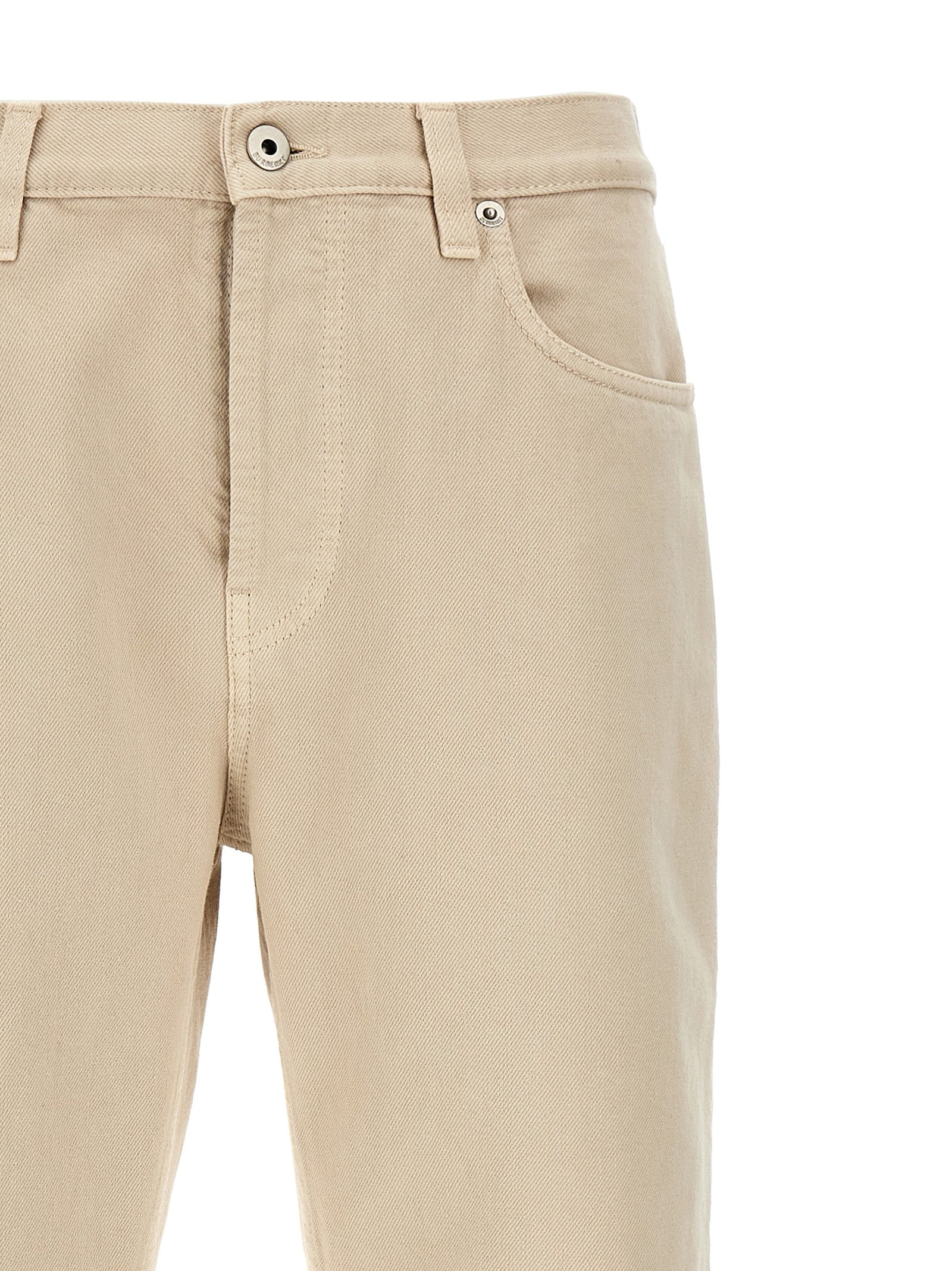 Burberry Beige Cotton Casual Women's Pants