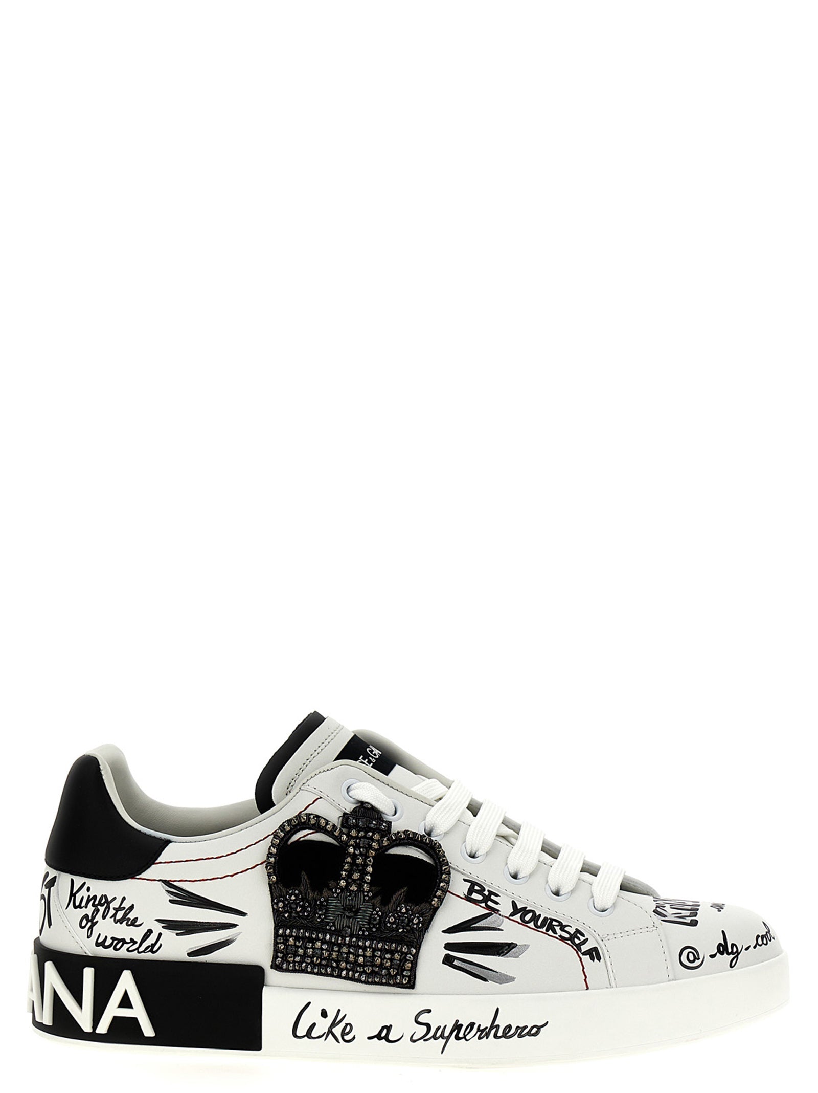 Dolce & Gabbana Bicolor Calfskin Men's Sneakers