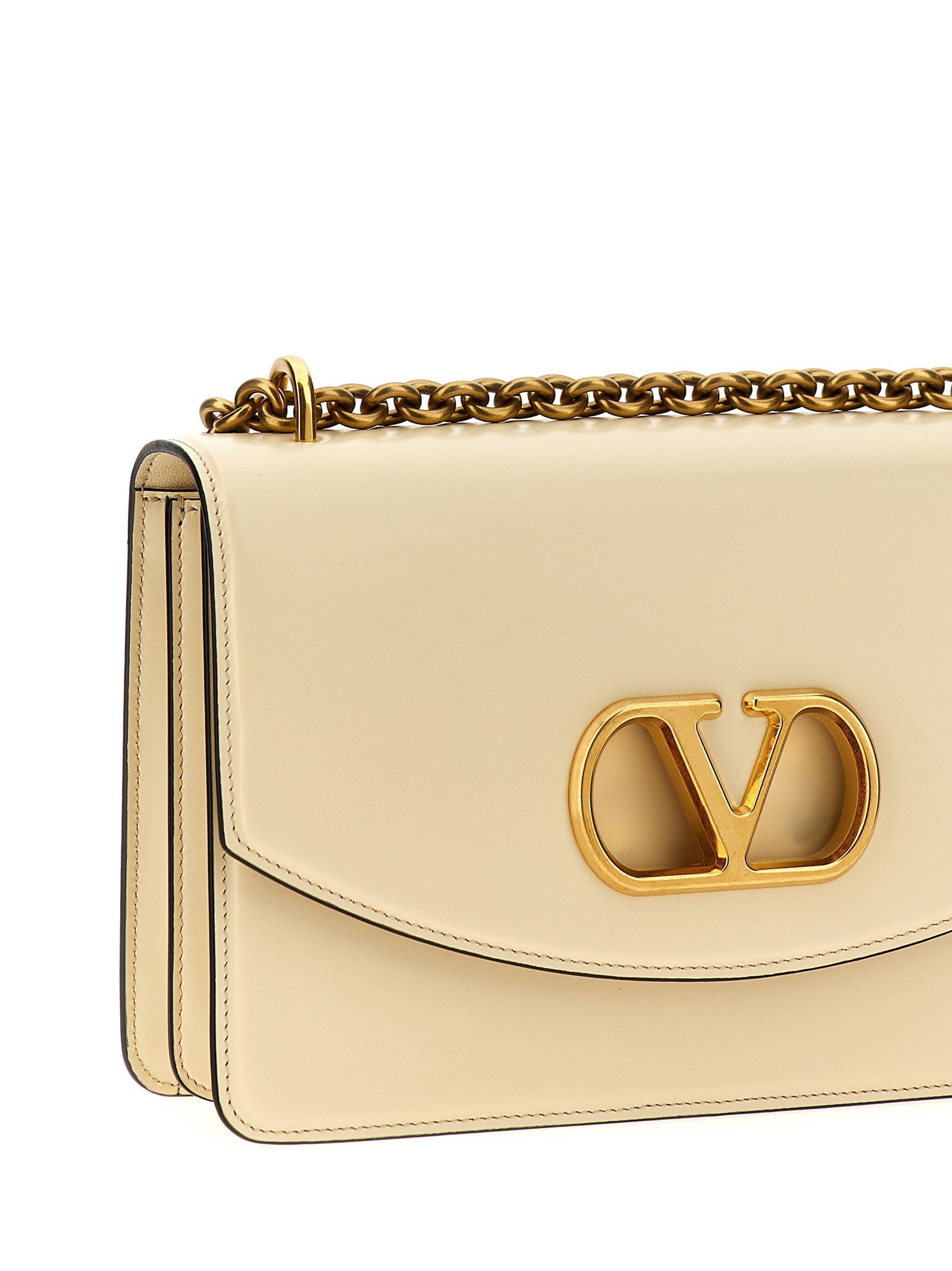 Valentino Garavani White Calfskin Shoulder Women's Bag