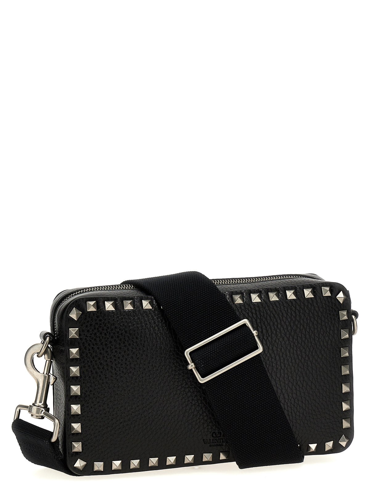 Valentino Garavani Black Calfskin Crossbody Men's Bag