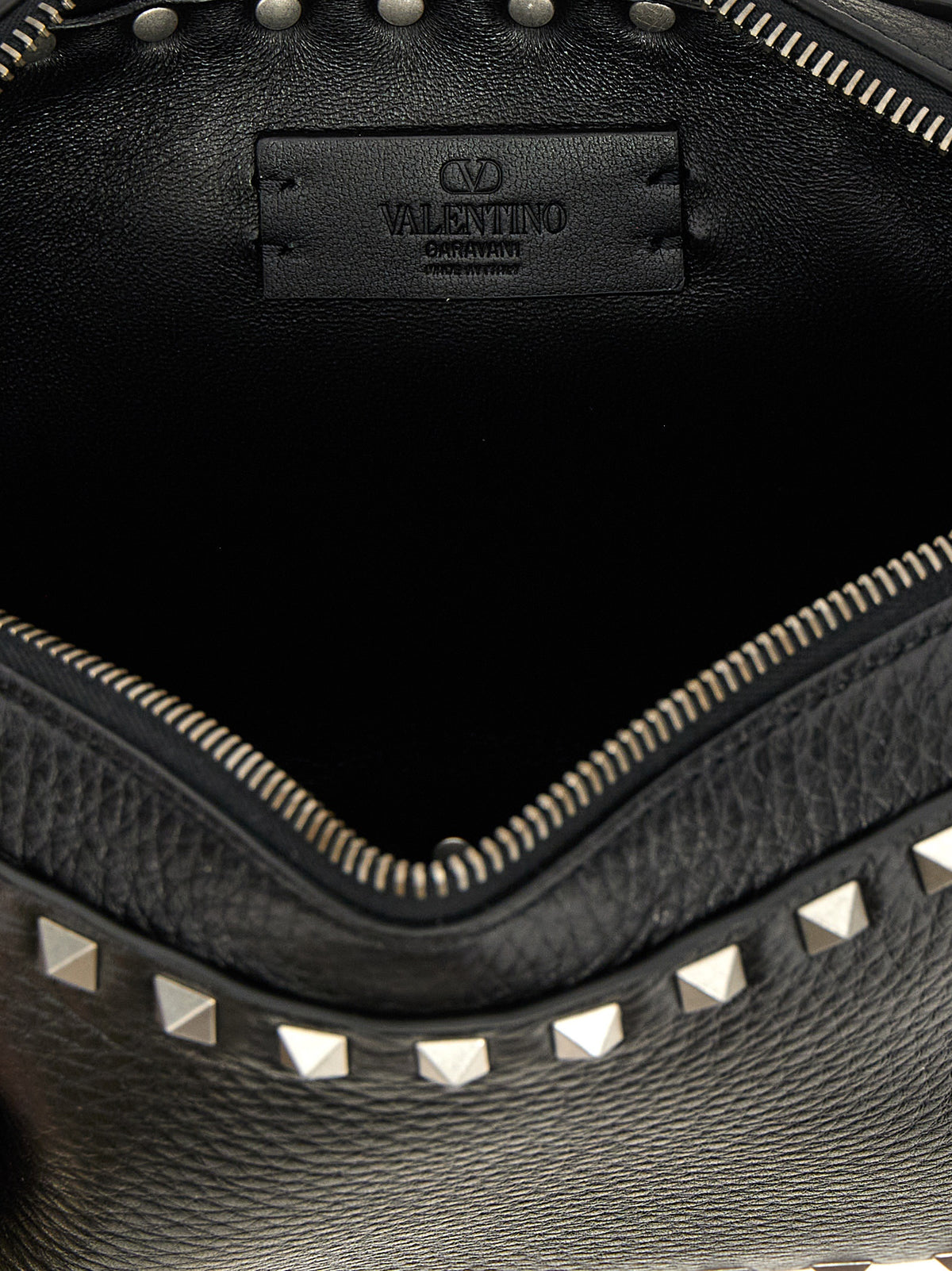 Valentino Garavani Black Calfskin Crossbody Men's Bag