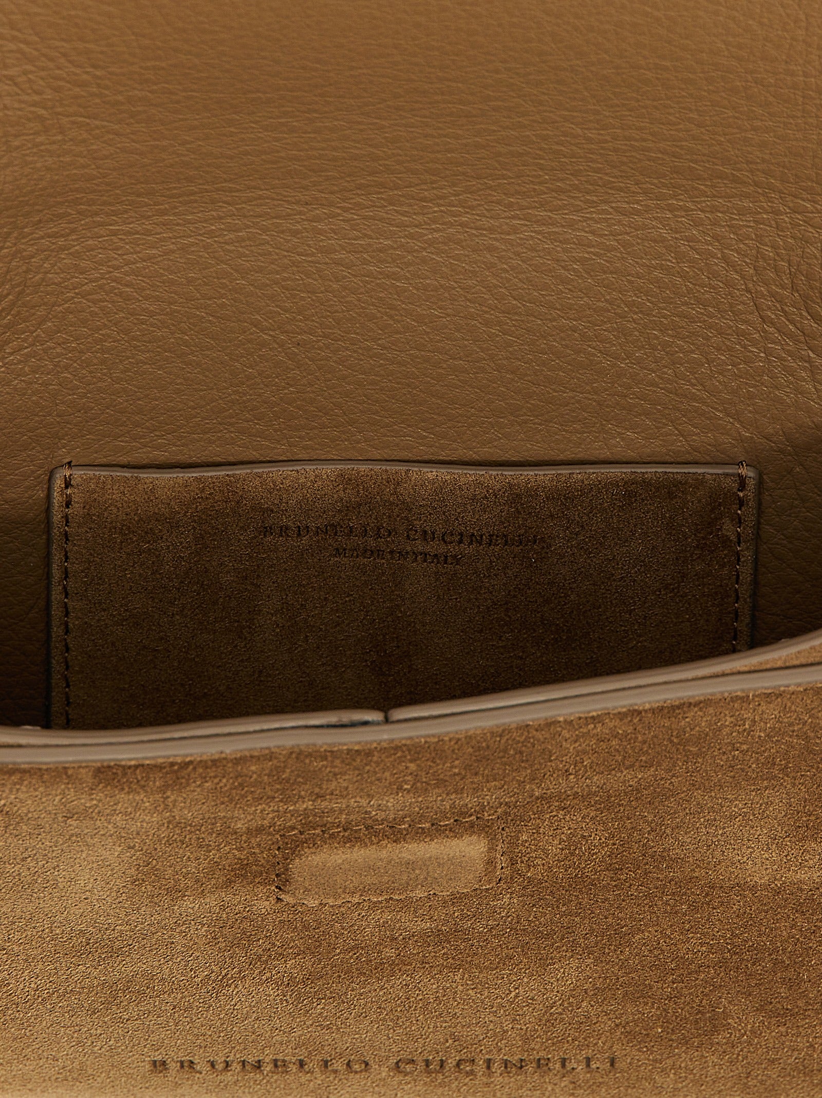 Brunello Cucinelli Brown Calfskin Clutch Women's Bag