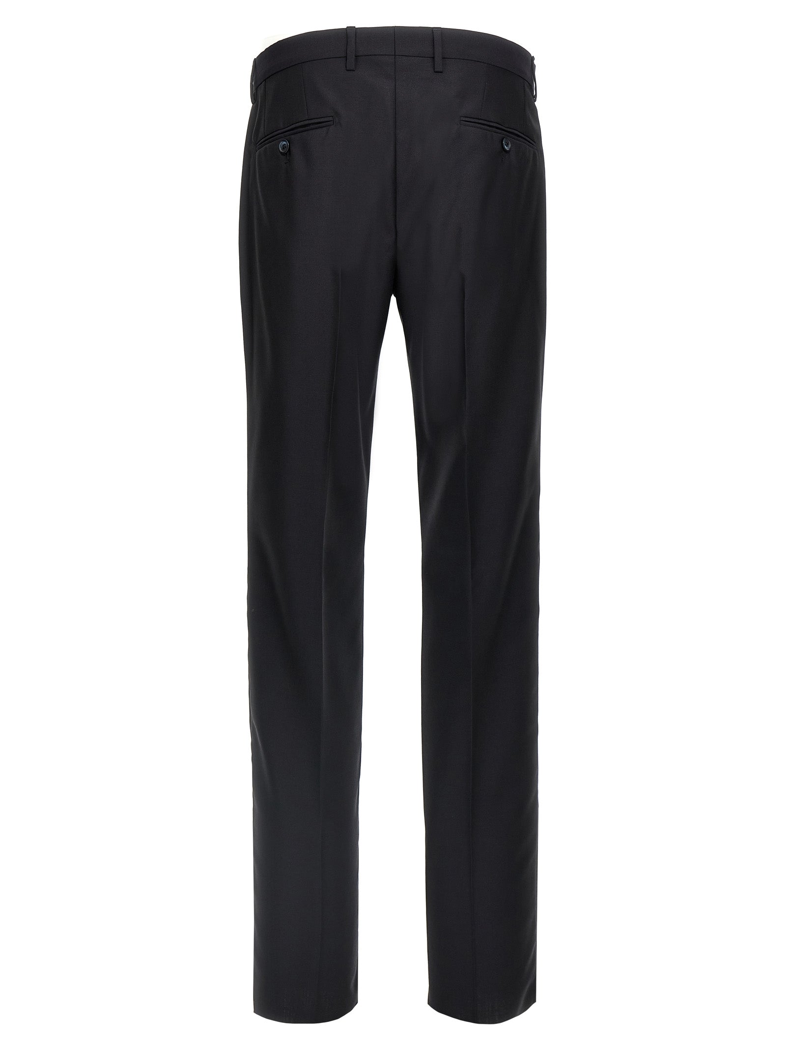 Dolce & Gabbana Blue Virgin Wool Two-Piece Men's Suit