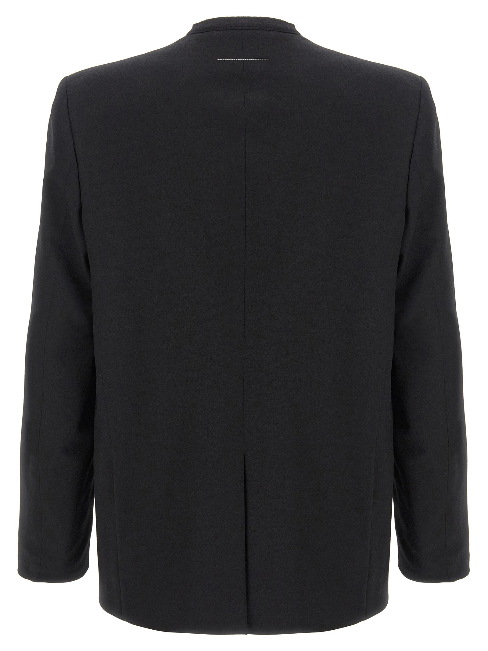 MM6 Maison Margiela Black Polyester Men's Blazer