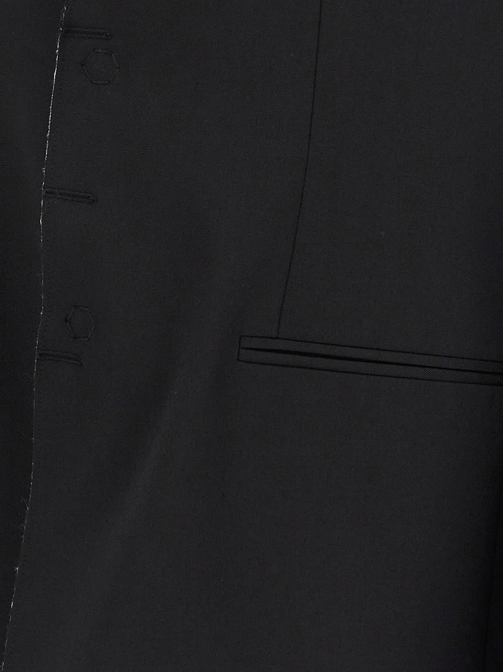 MM6 Maison Margiela Black Polyester Men's Blazer