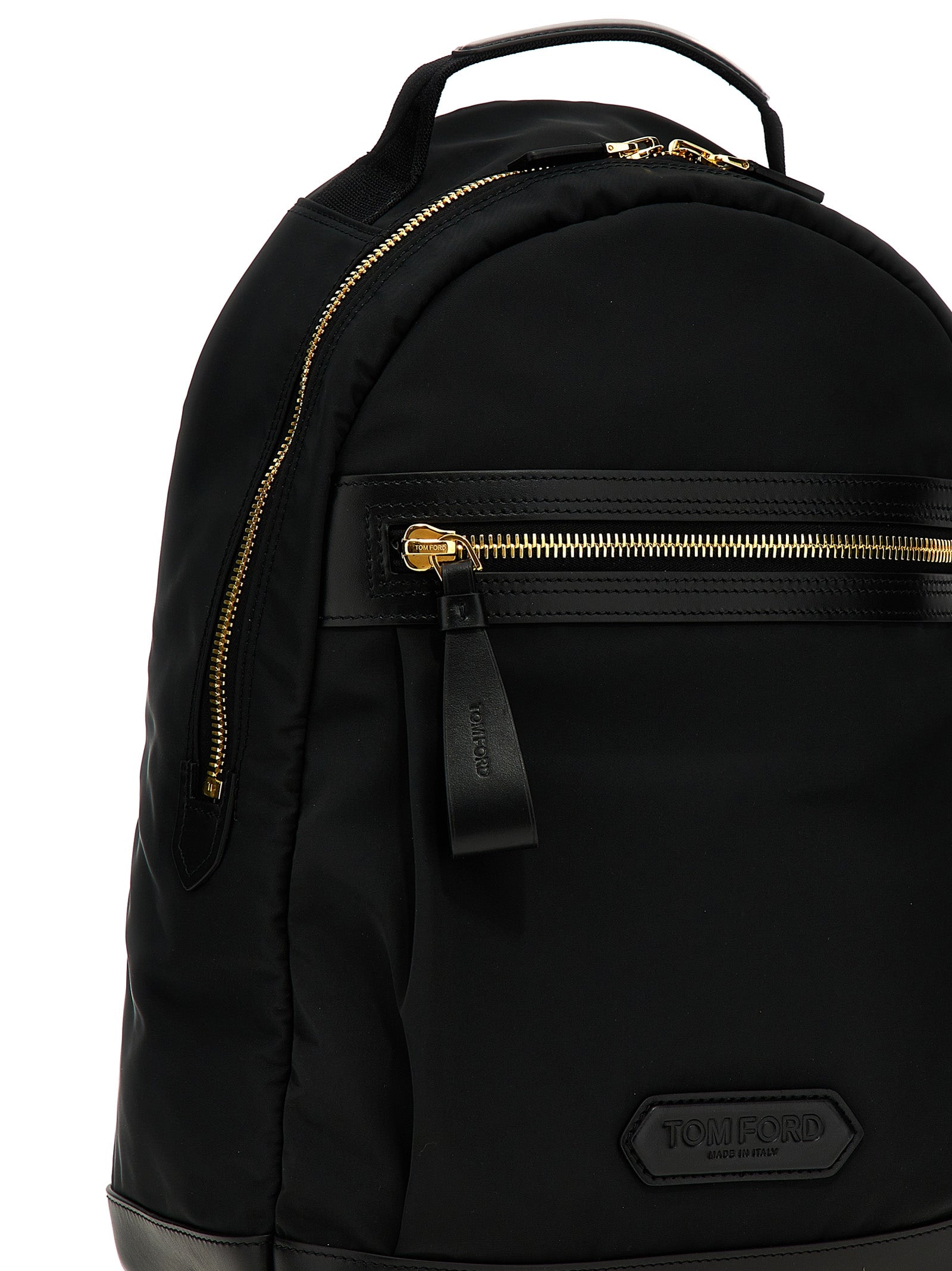 Tom Ford Black Polyester Men's Backpack