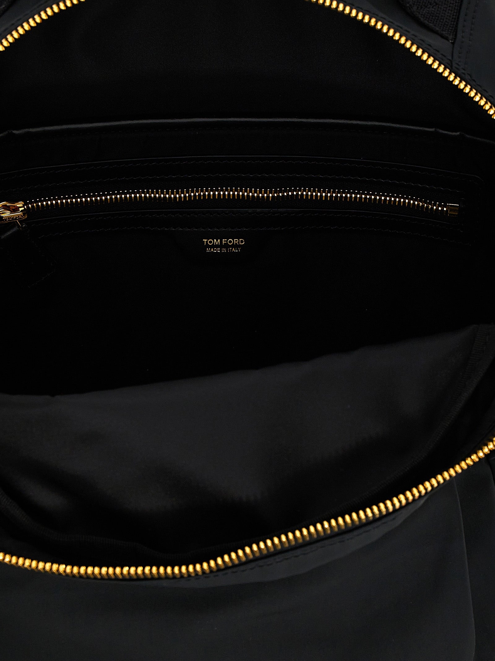 Tom Ford Black Polyester Men's Backpack