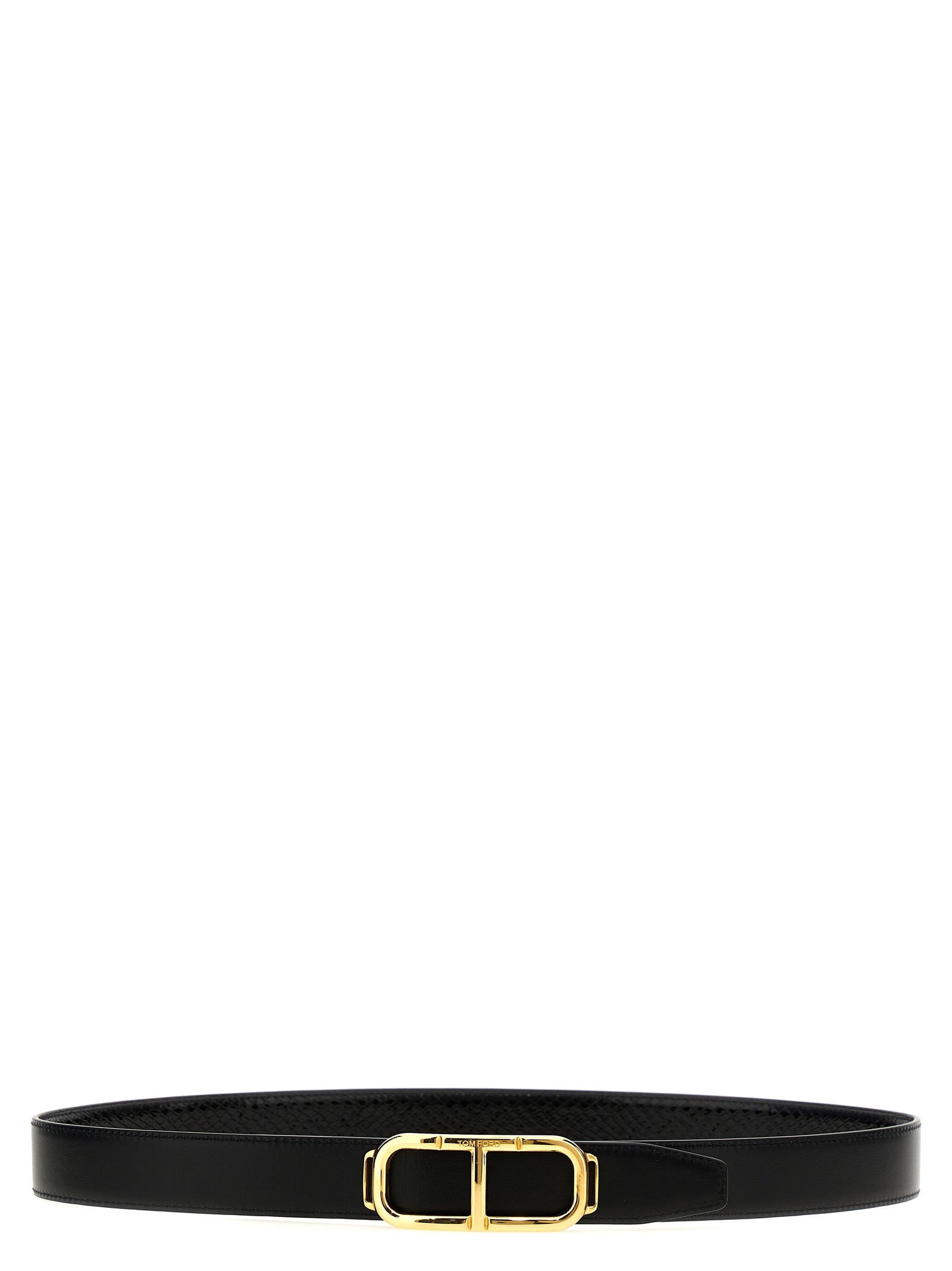 Tom Ford Black Leather Regular Men's Belt