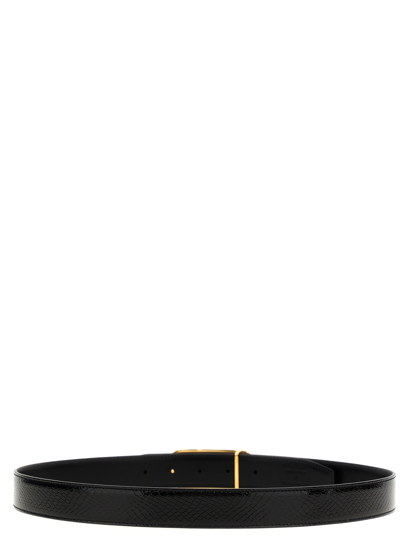 Tom Ford Black Leather Regular Men's Belt