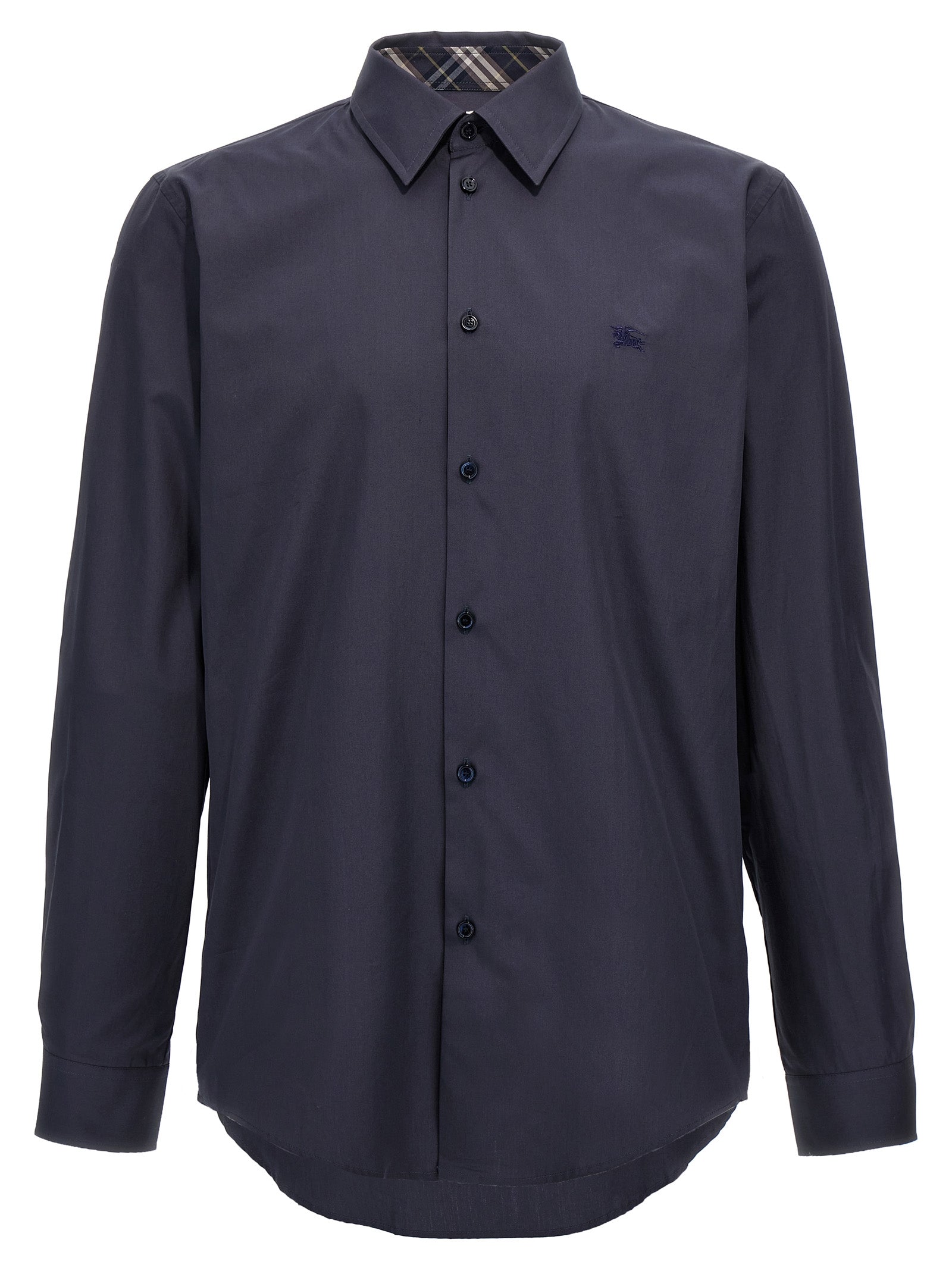 Burberry Blue Cotton Men's Blouse