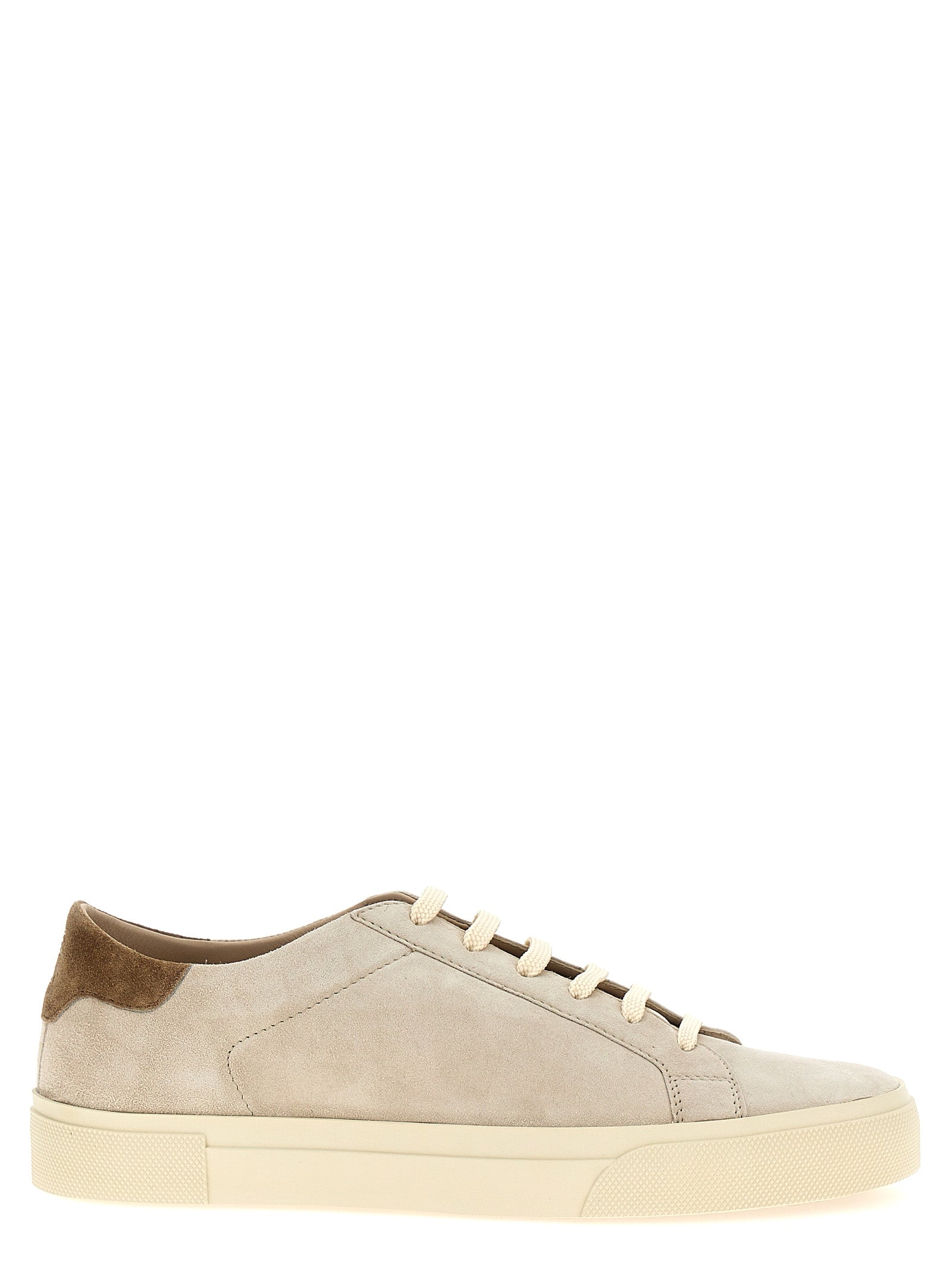 Brunello Cucinelli Beige Calfskin Low Top Men's Sneakers