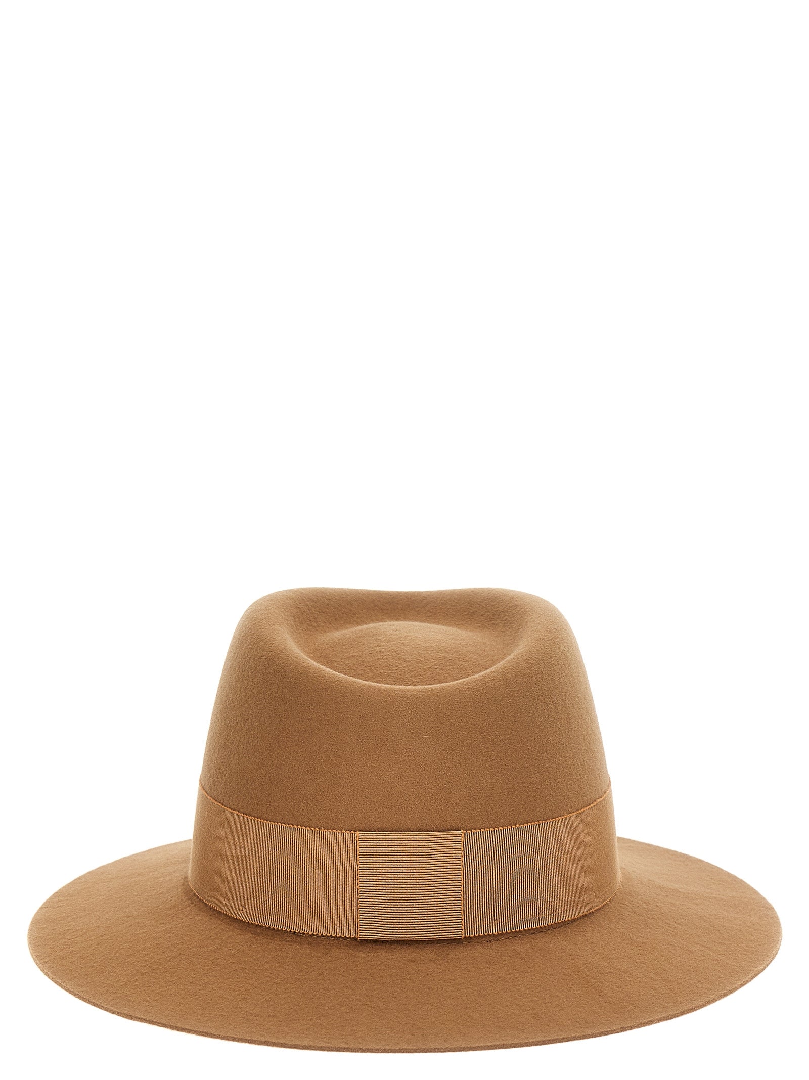 Maison Michel Brown Wool Women's Fedora