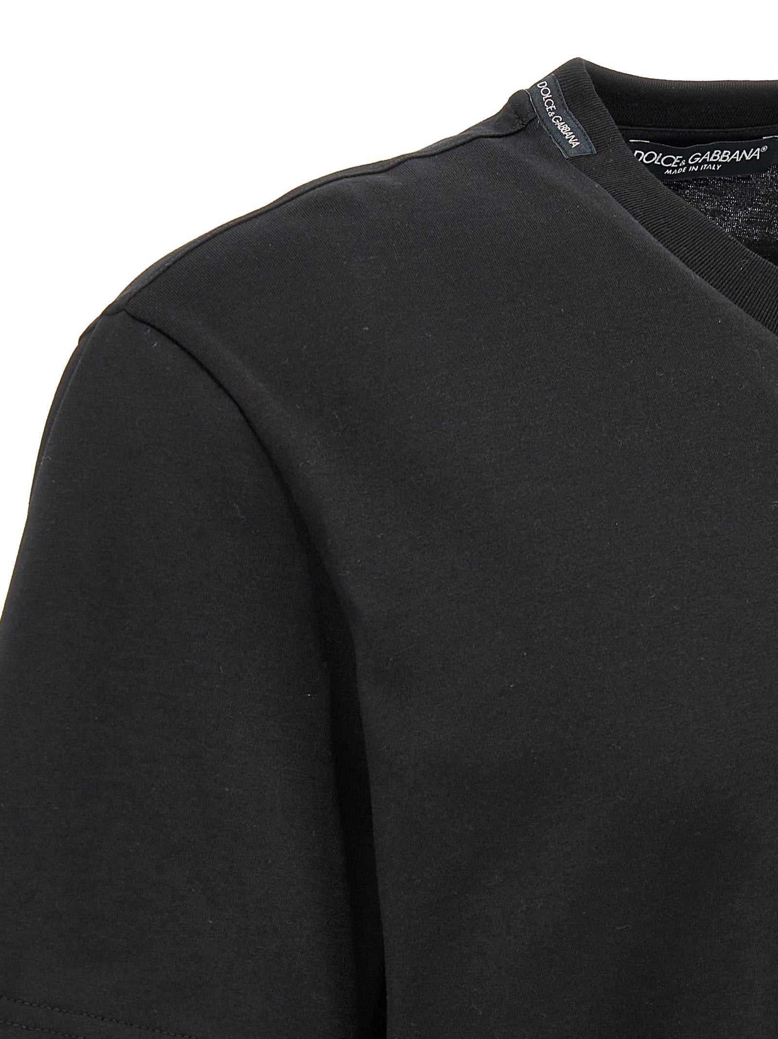 Dolce & Gabbana Black Cotton Men's T-Shirt