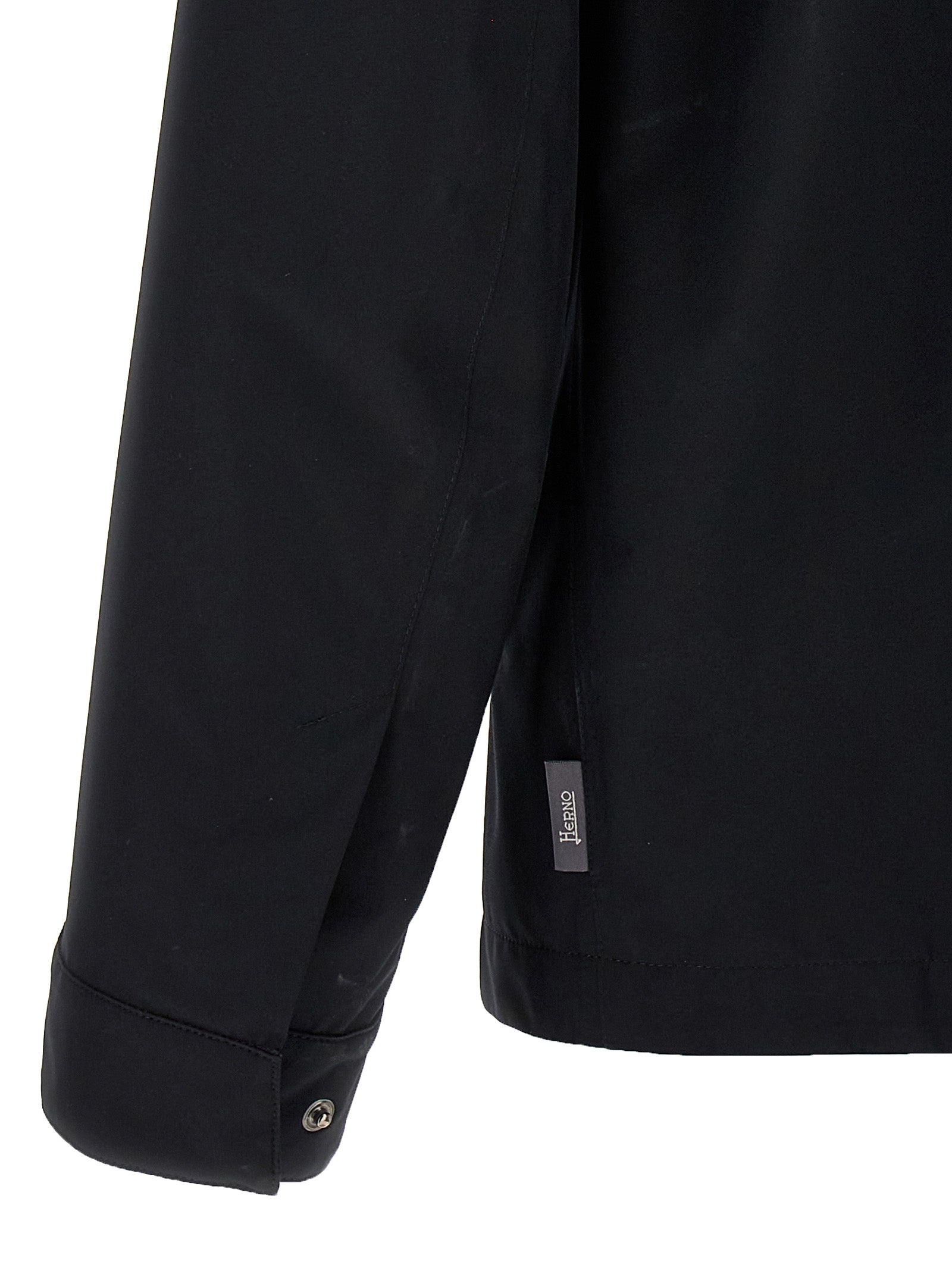 Herno Black Polyester Shell Men's Jacket