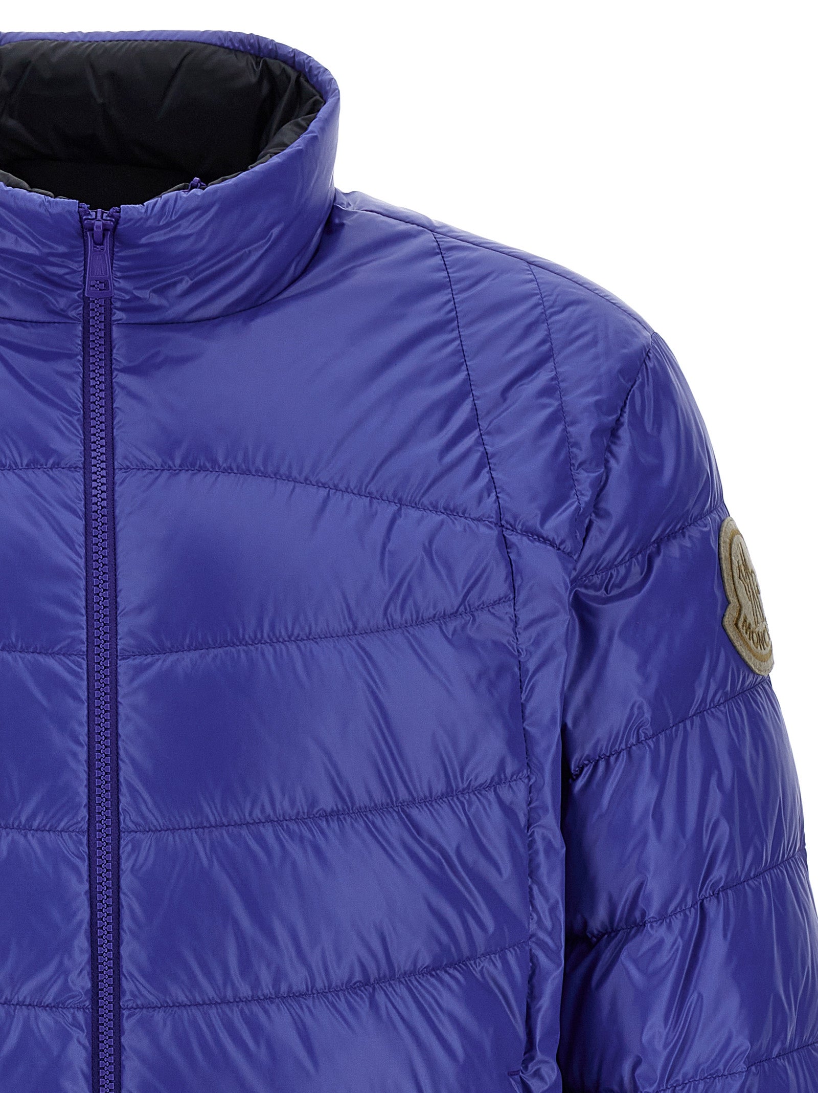 Moncler Blue Polyamide Full-Length Men's Jacket