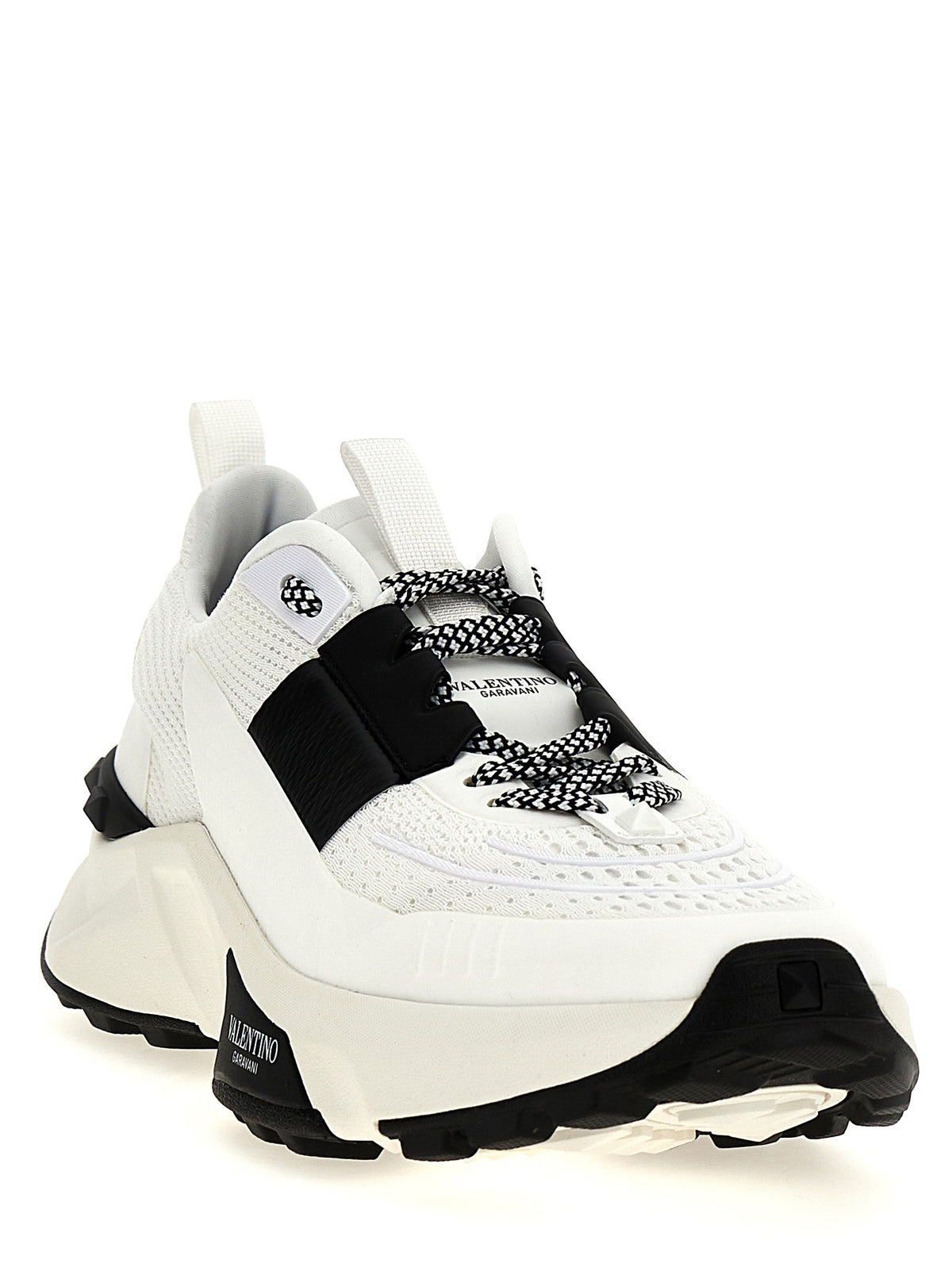 Valentino Garavani Bicolor Calfskin Athletic Men's Sneakers