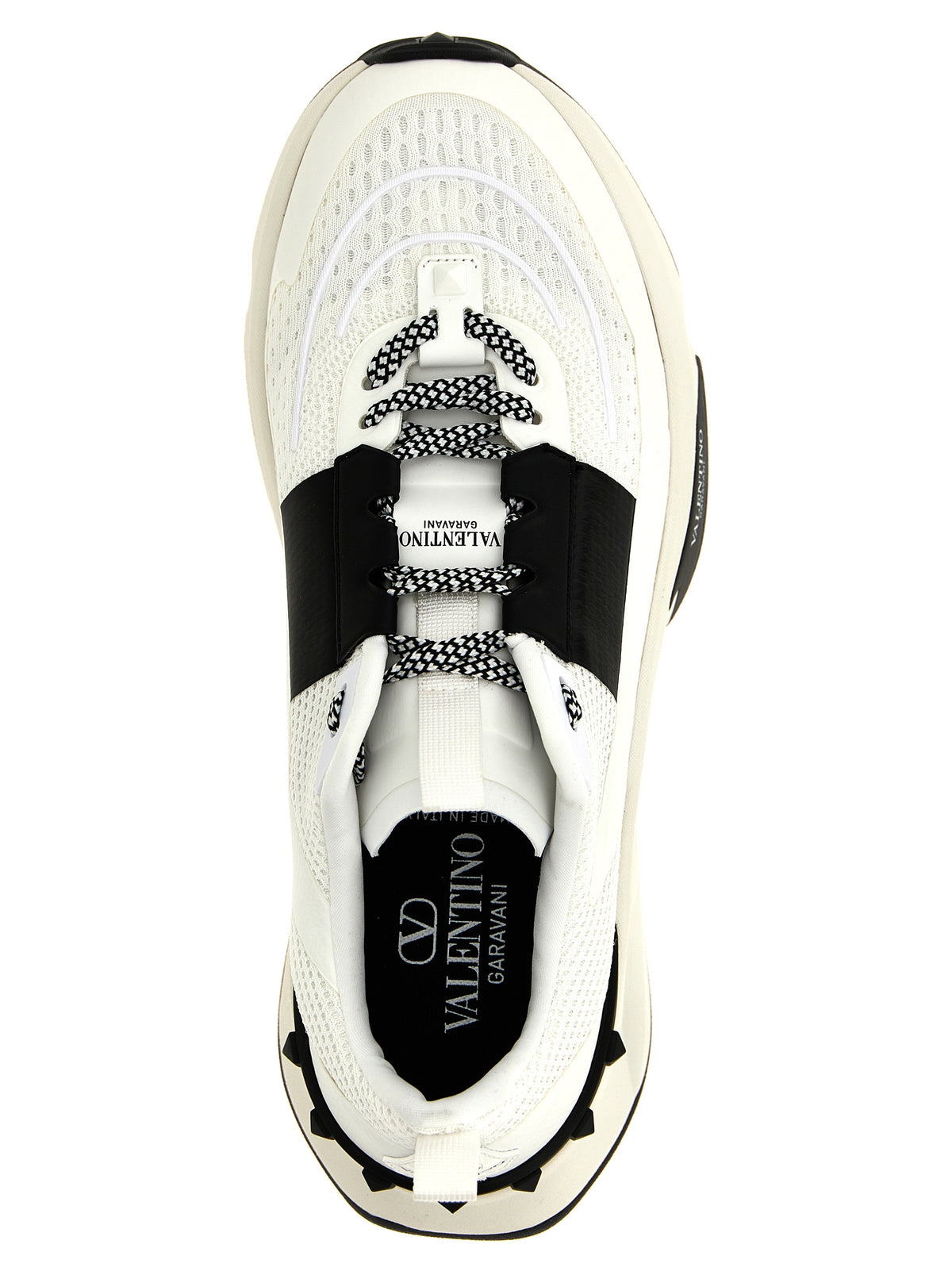 Valentino Garavani Bicolor Calfskin Athletic Men's Sneakers