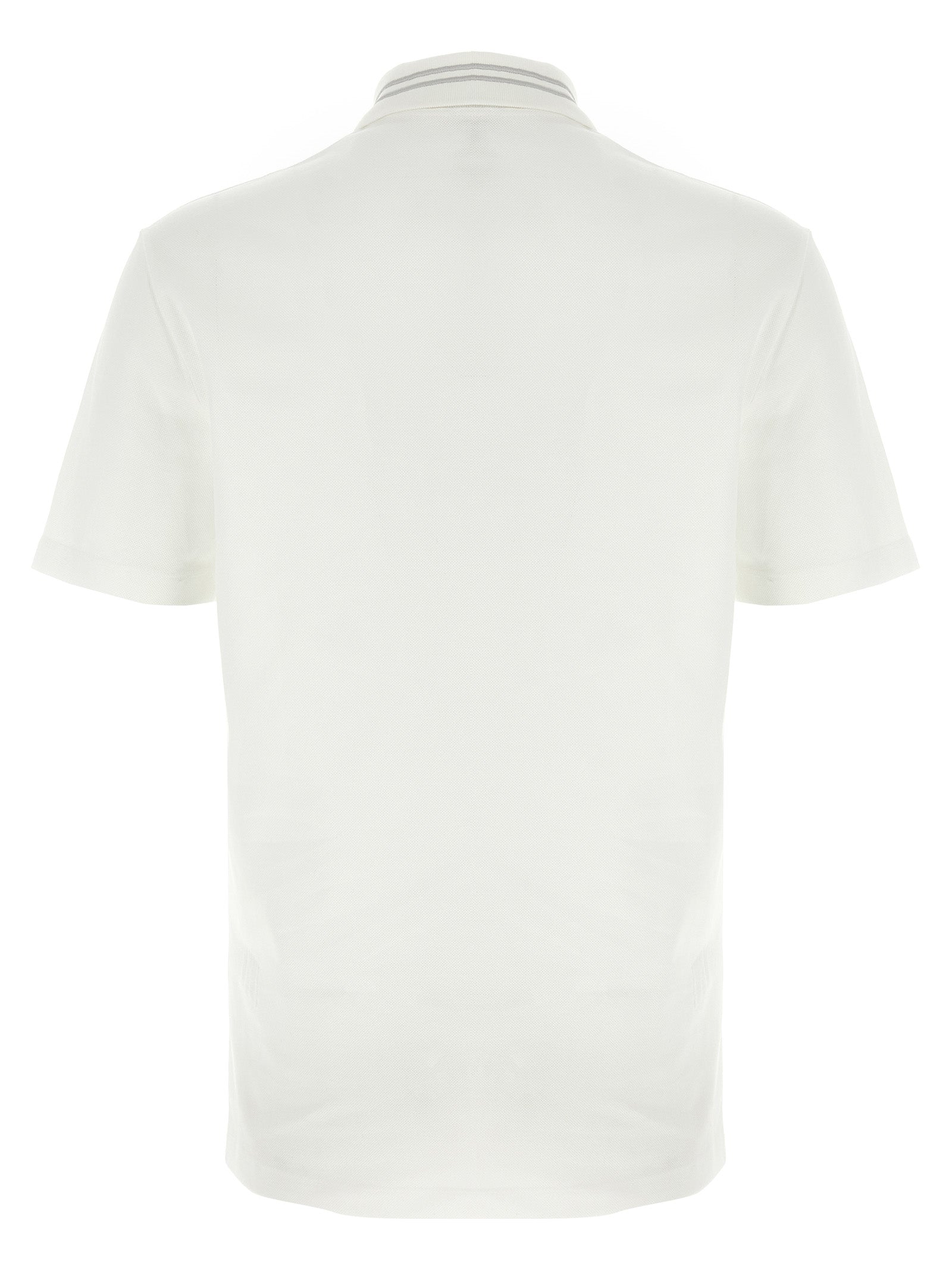 Versace White Cotton Polo Men's Shirt