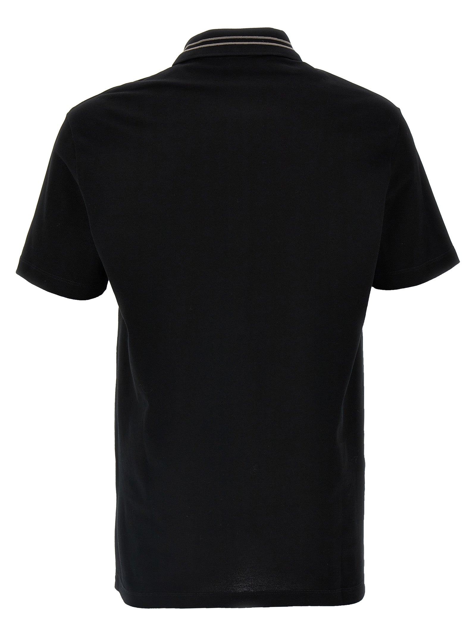 Versace Black Cotton Polo Men's Shirt