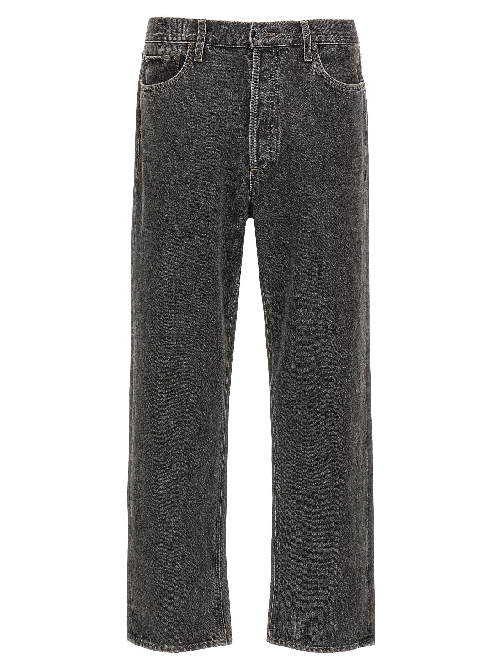 Agolde Gray Cotton Straight-Leg Men's Jeans