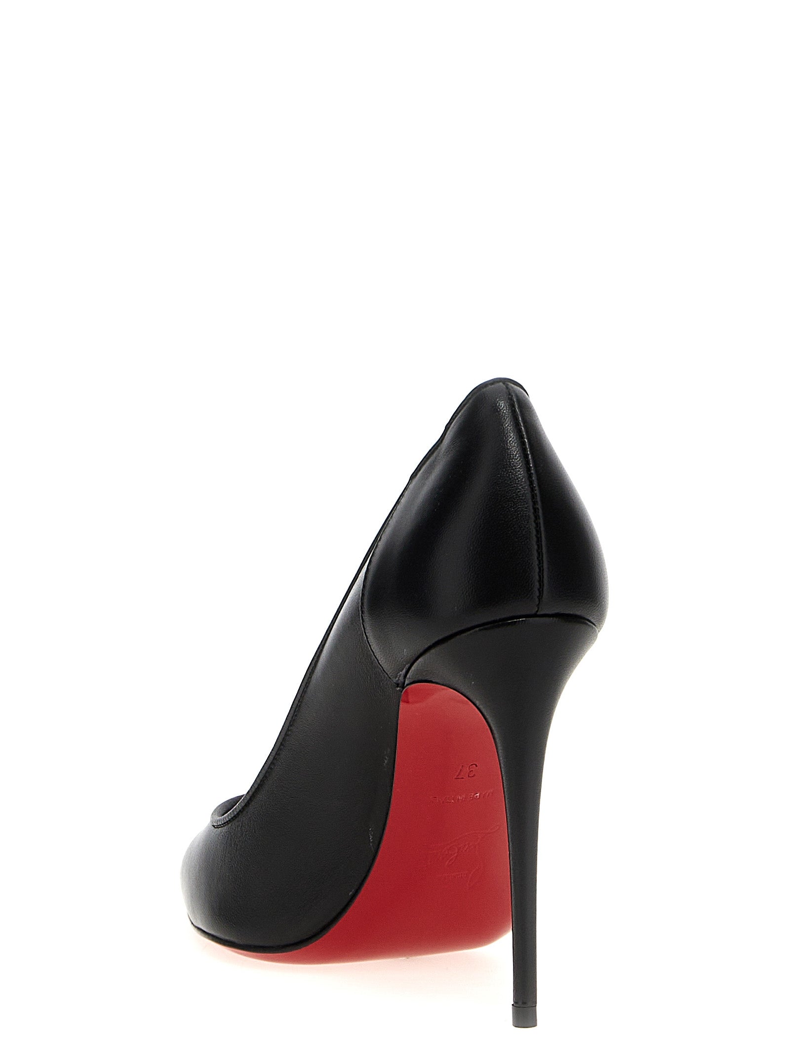 Christian Louboutin Black Napa Leather / Calf Bos Taurus High Heel Women's Pumps