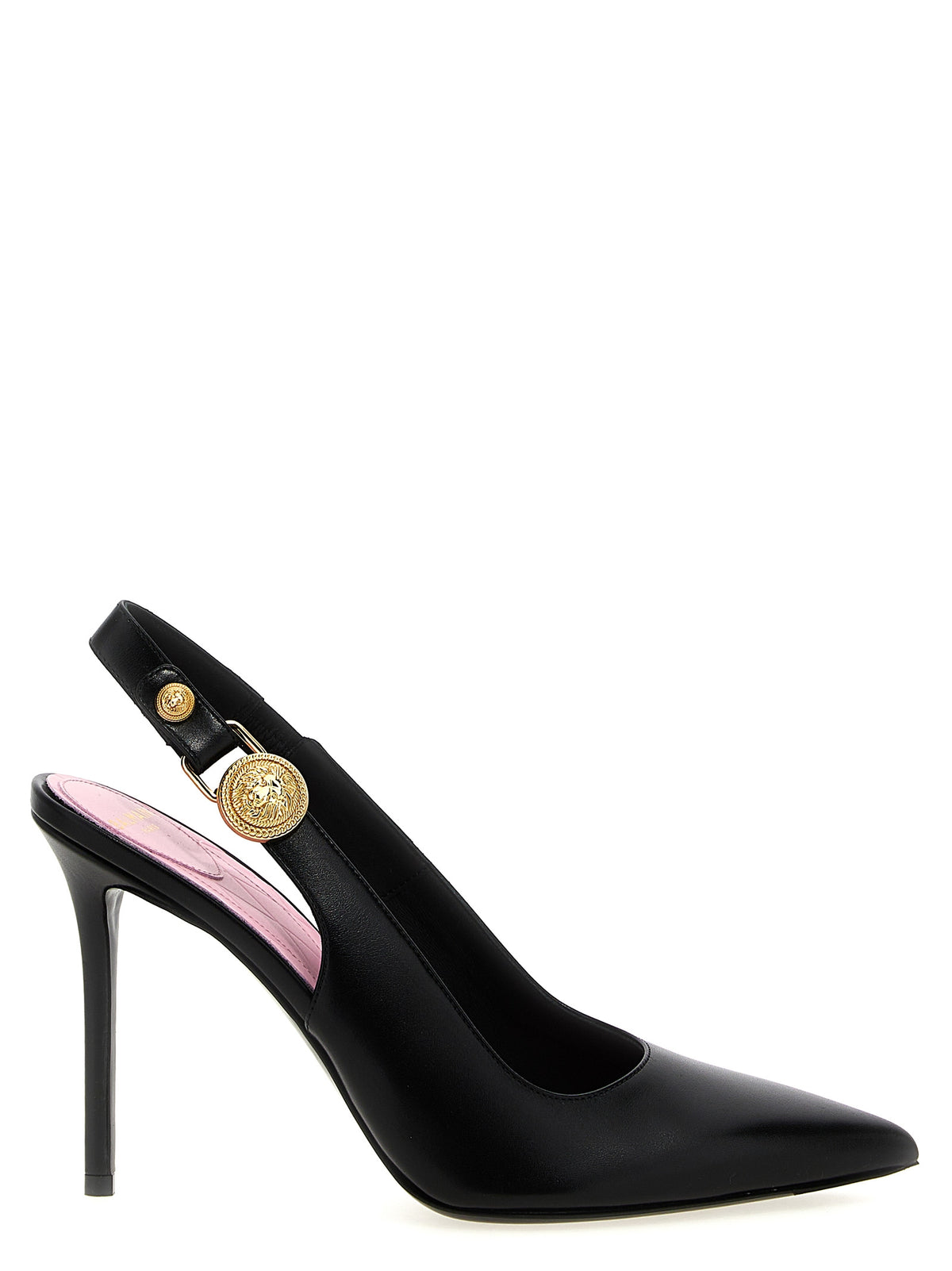 Balmain Black Calfskin High Heel Women's Pumps