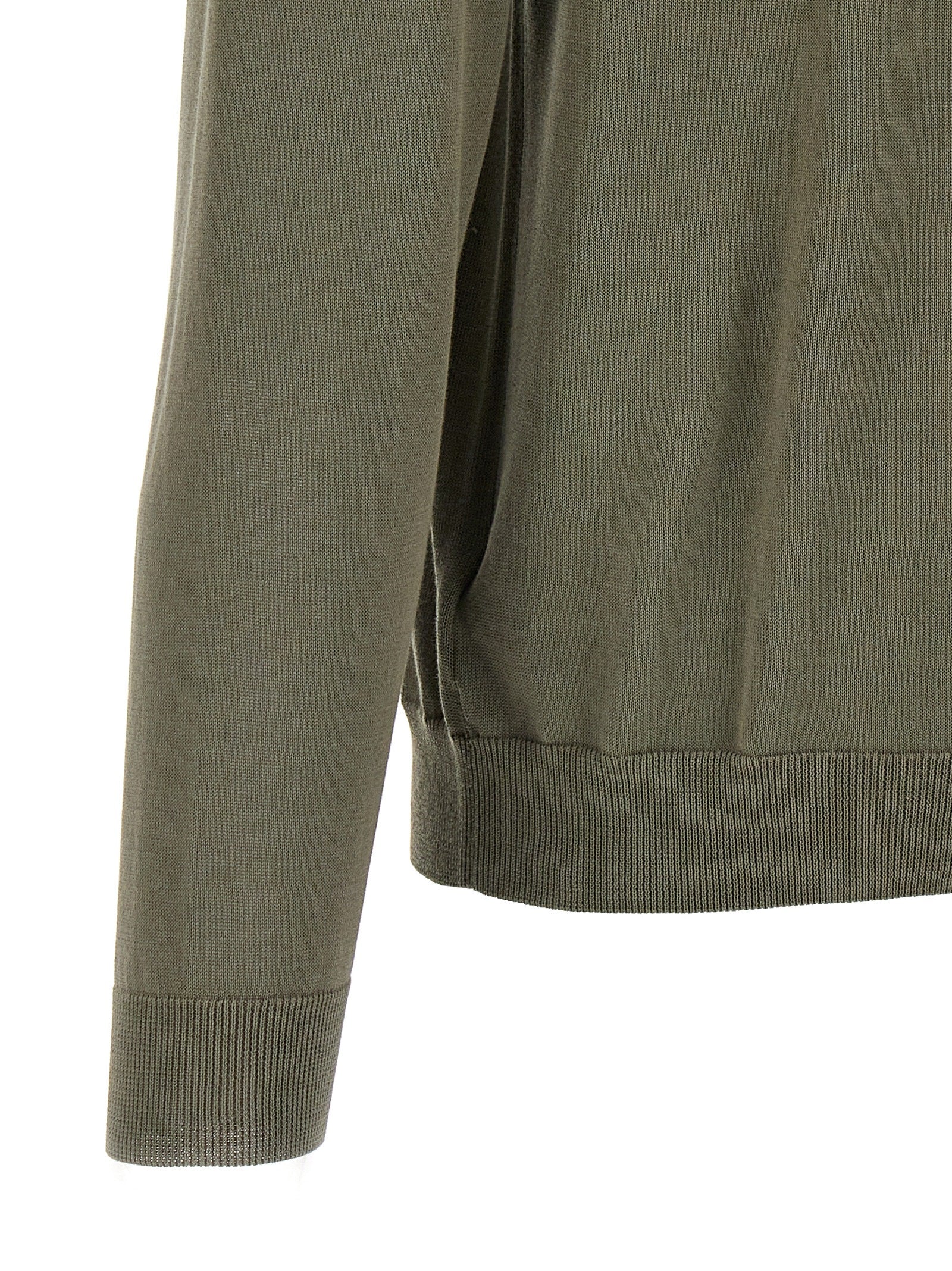 ZANONE Bicolor Cotton Men's Cardigan