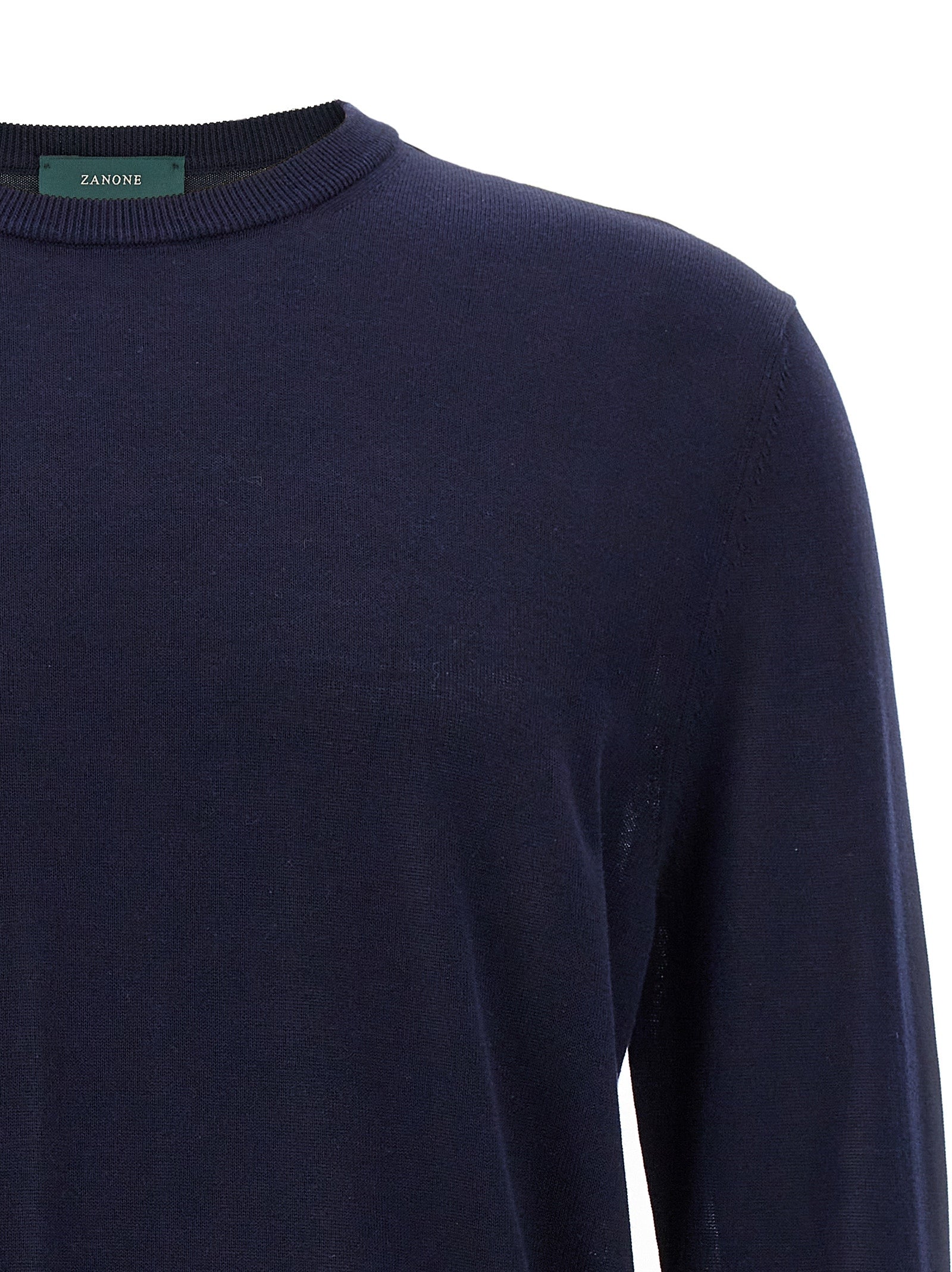 ZANONE Blue Cotton Men's Cardigan