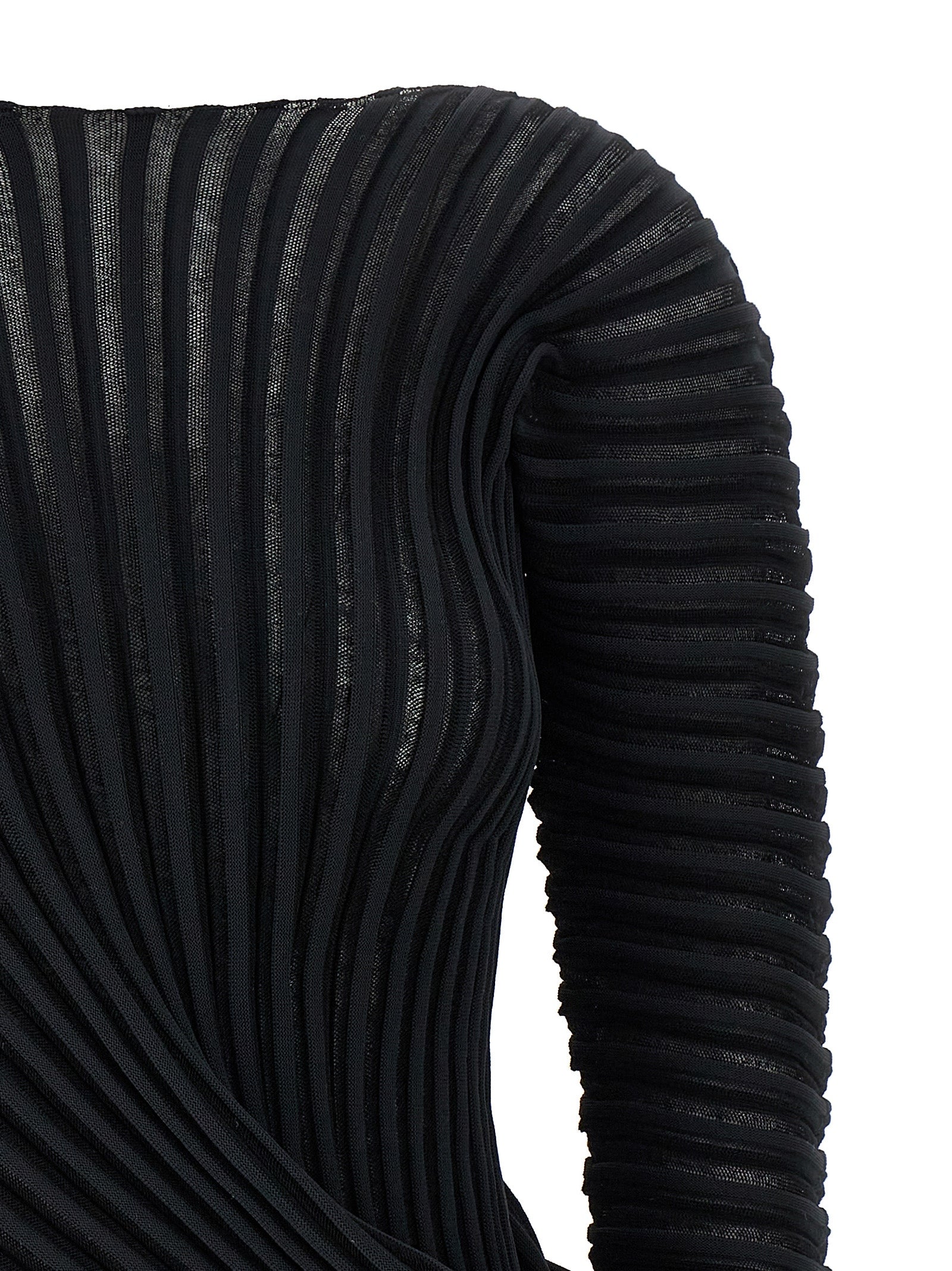 Issey Miyake Black Polyester Women's Shirt