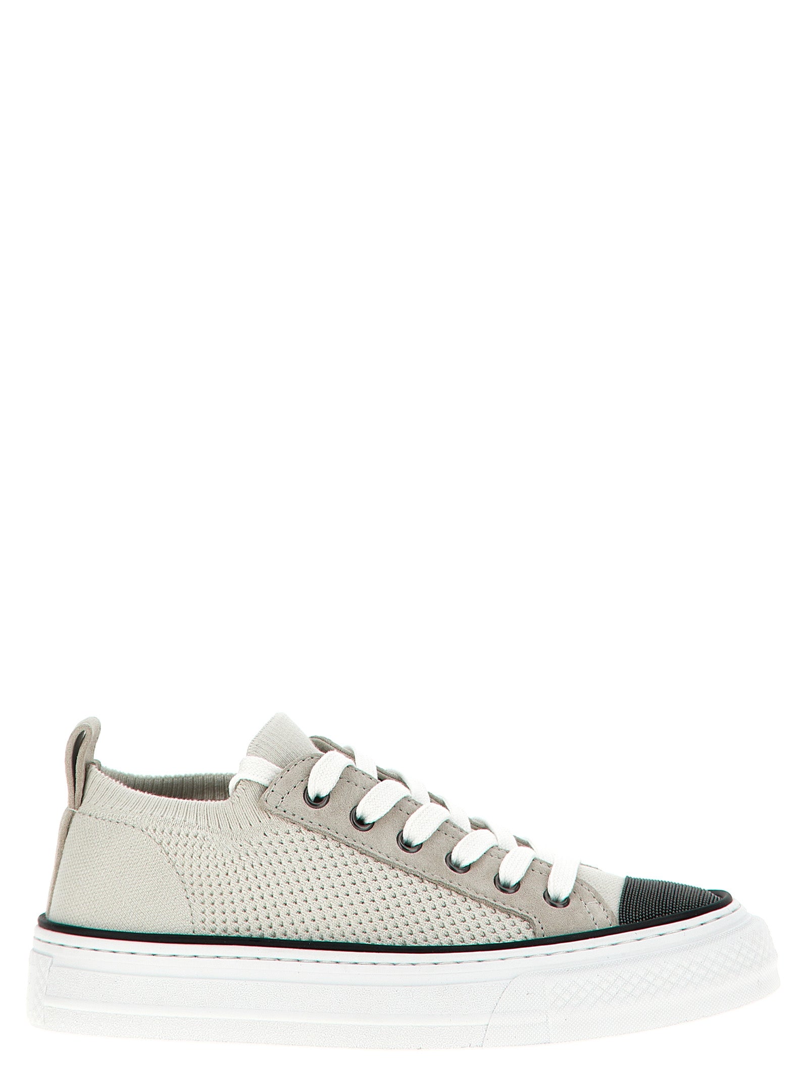 Brunello Cucinelli Multicolor Cotton Low Top Women's Sneakers