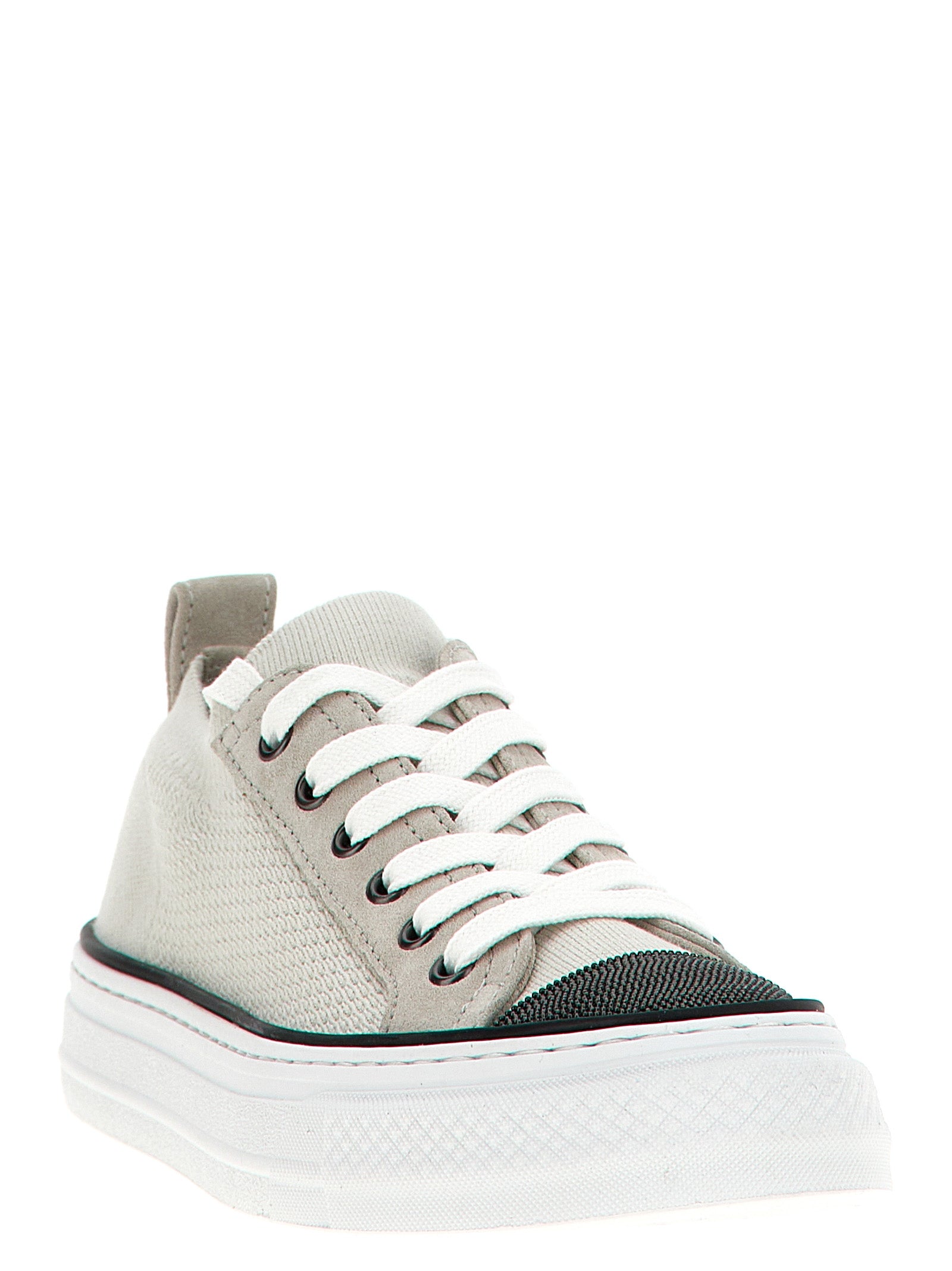 Brunello Cucinelli Multicolor Cotton Low Top Women's Sneakers