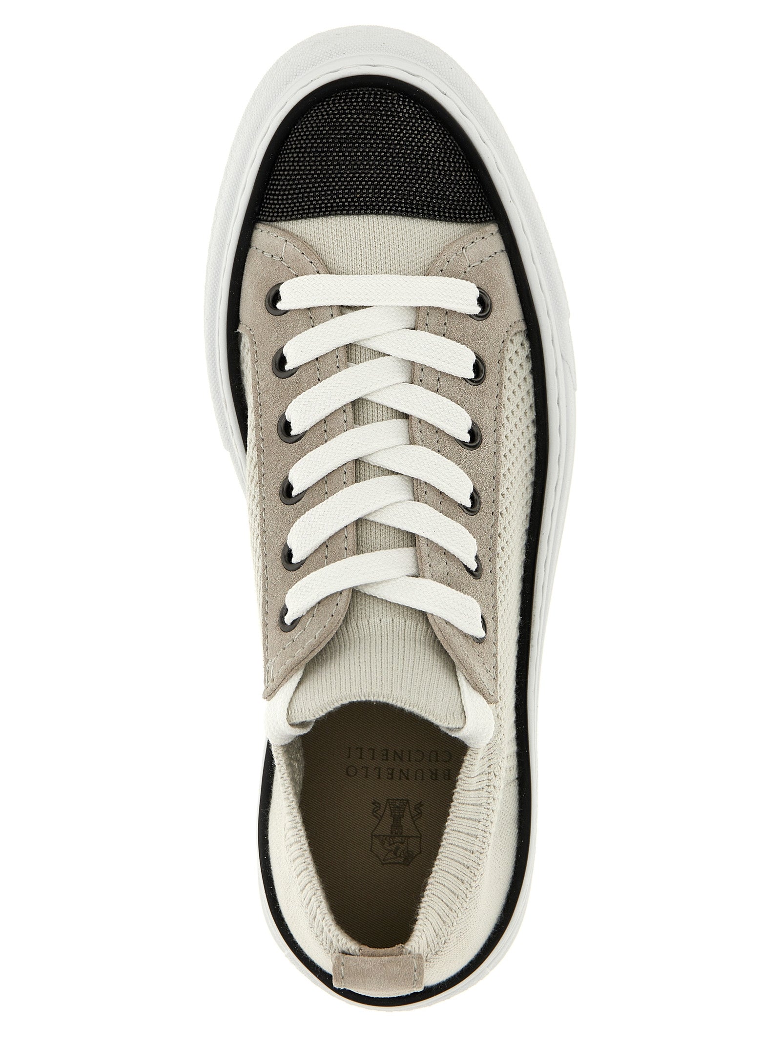 Brunello Cucinelli Multicolor Cotton Low Top Women's Sneakers