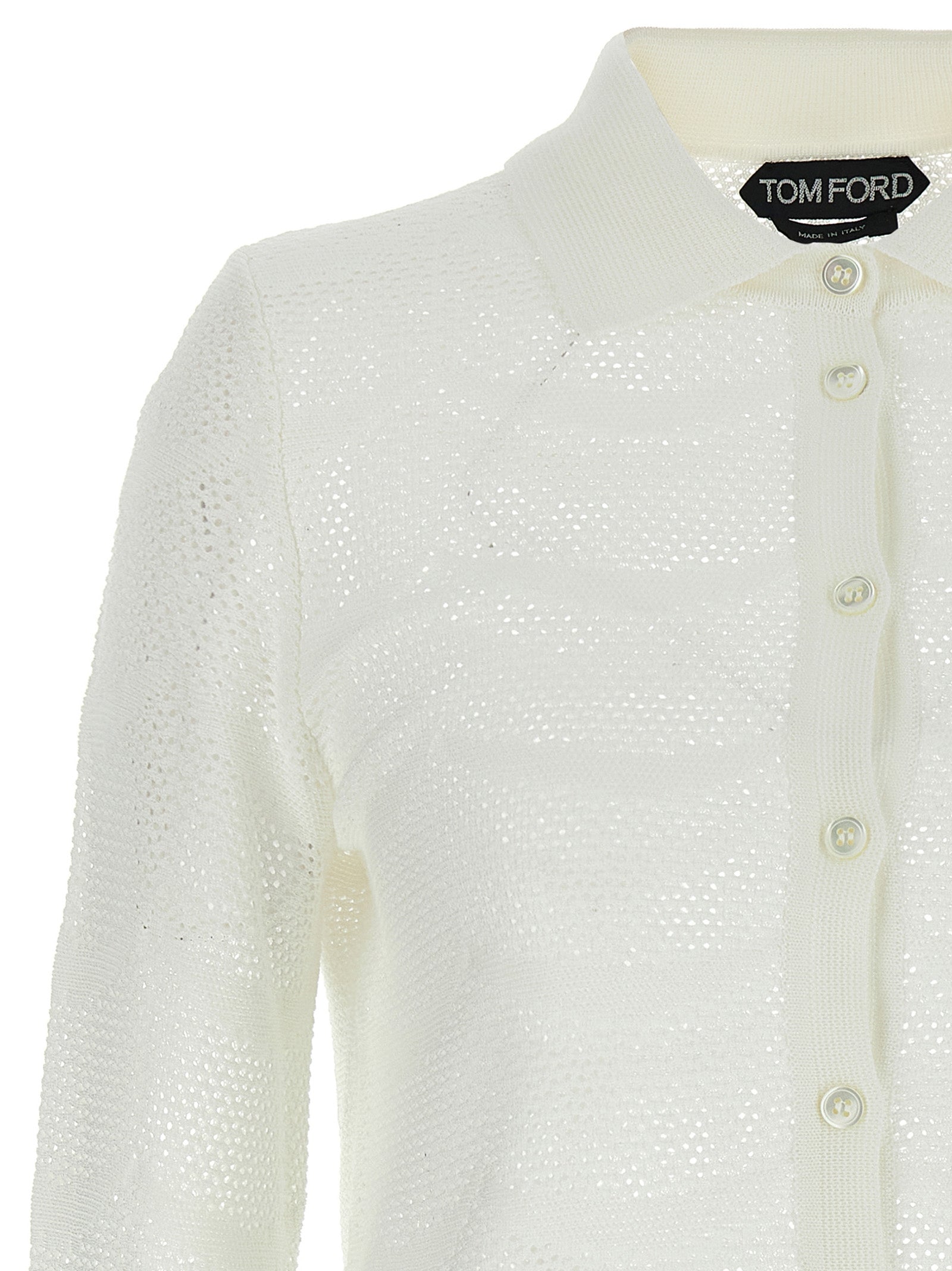 Tom Ford White Cotton Women's Cardigan