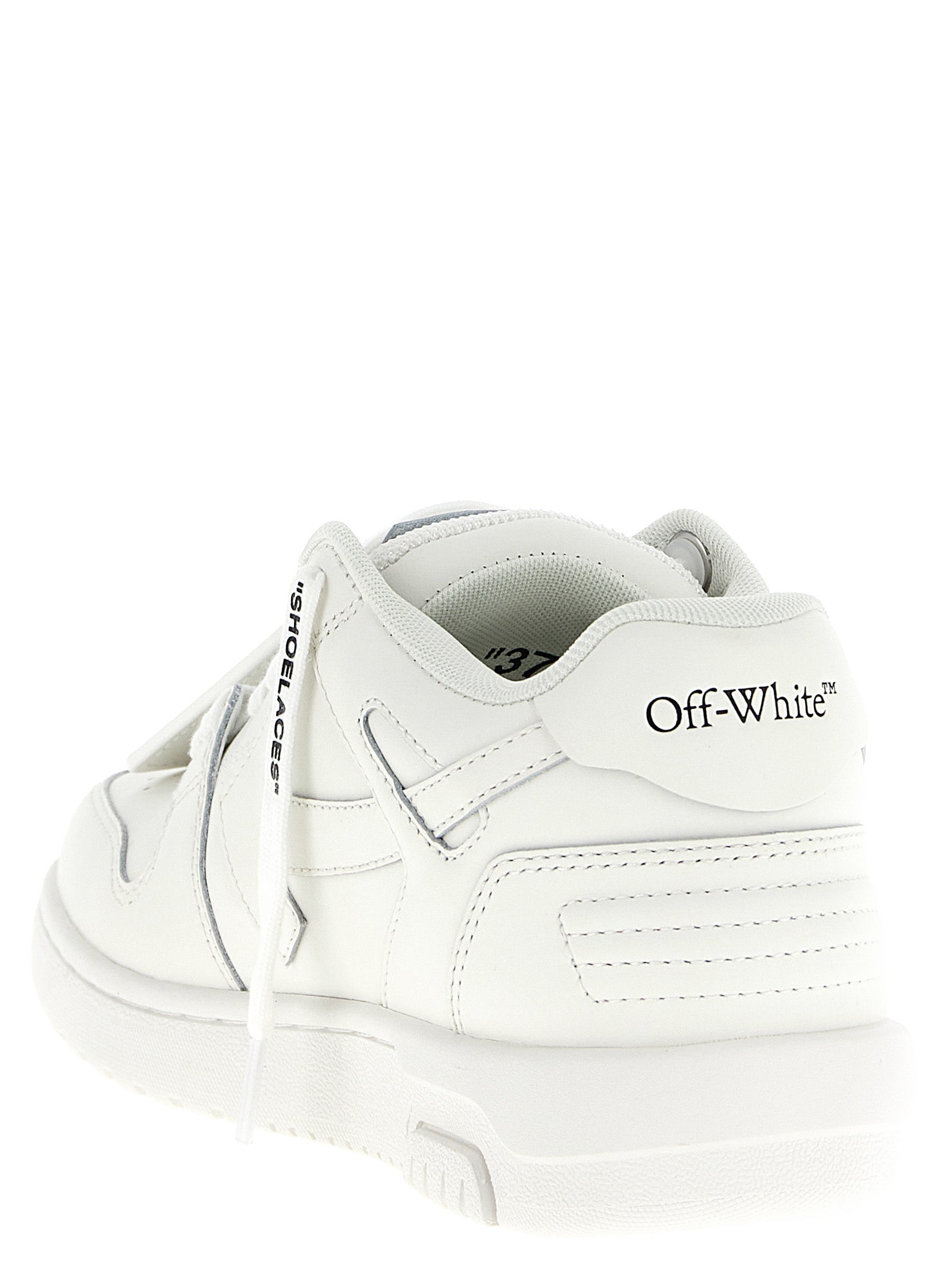 Off-White White Bovine Leather Women's Sneakers