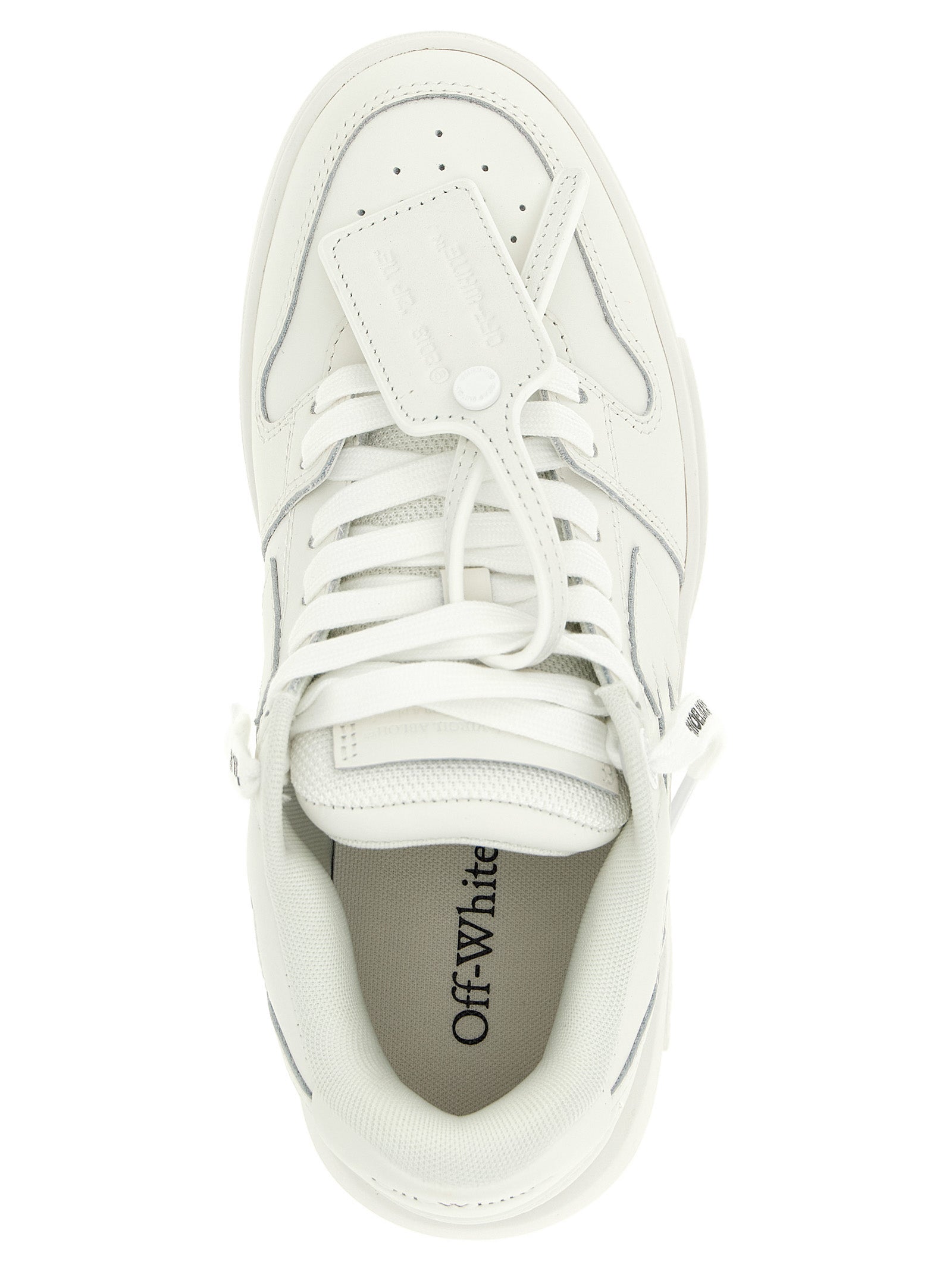 Off-White White Bovine Leather Women's Sneakers