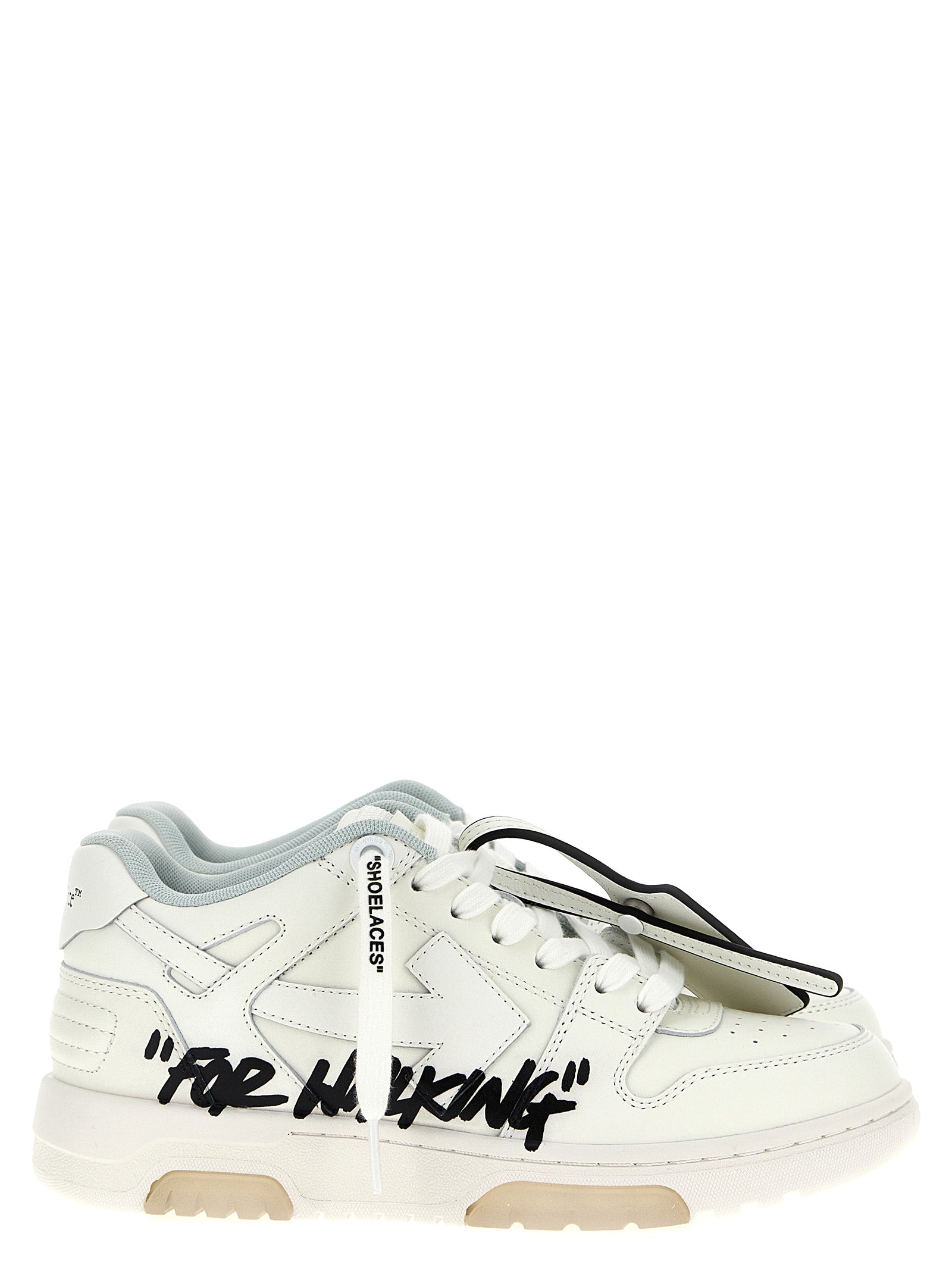 Off-White Bicolor Bovine Leather Low Top Women's Sneakers