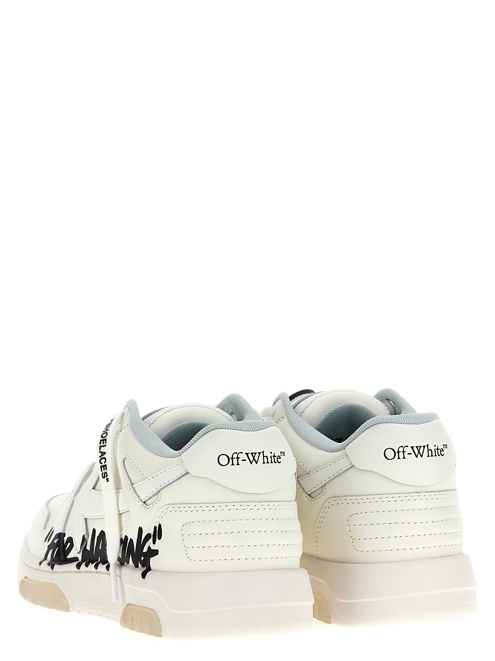 Off-White Bicolor Bovine Leather Low Top Women's Sneakers