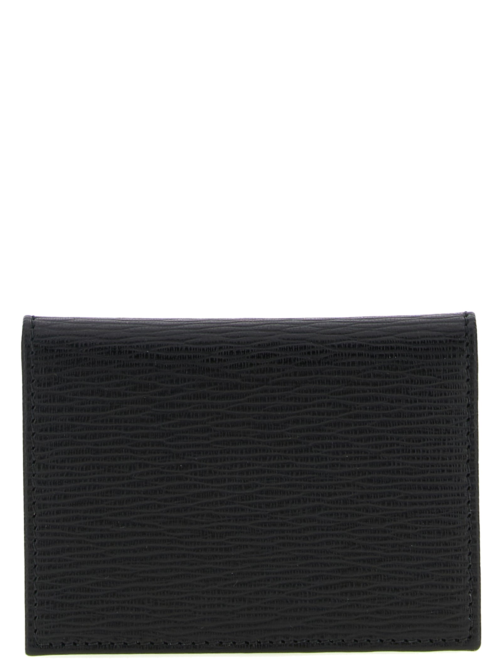 Ferragamo Black Calfskin Men's Cardholder