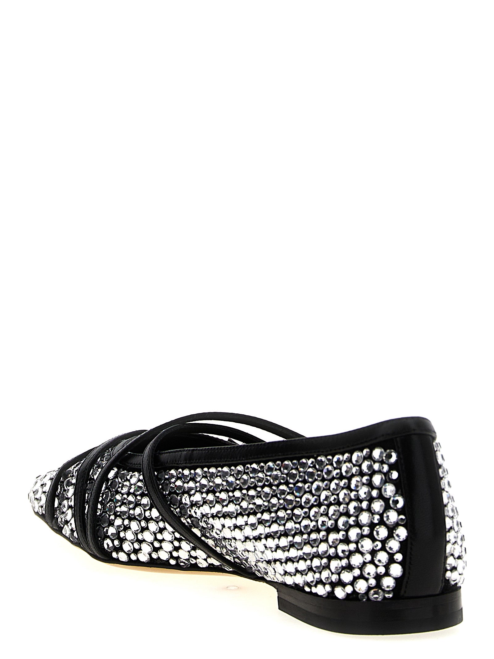 MACH & MACH Black Polyamide Ballet Women's Flats