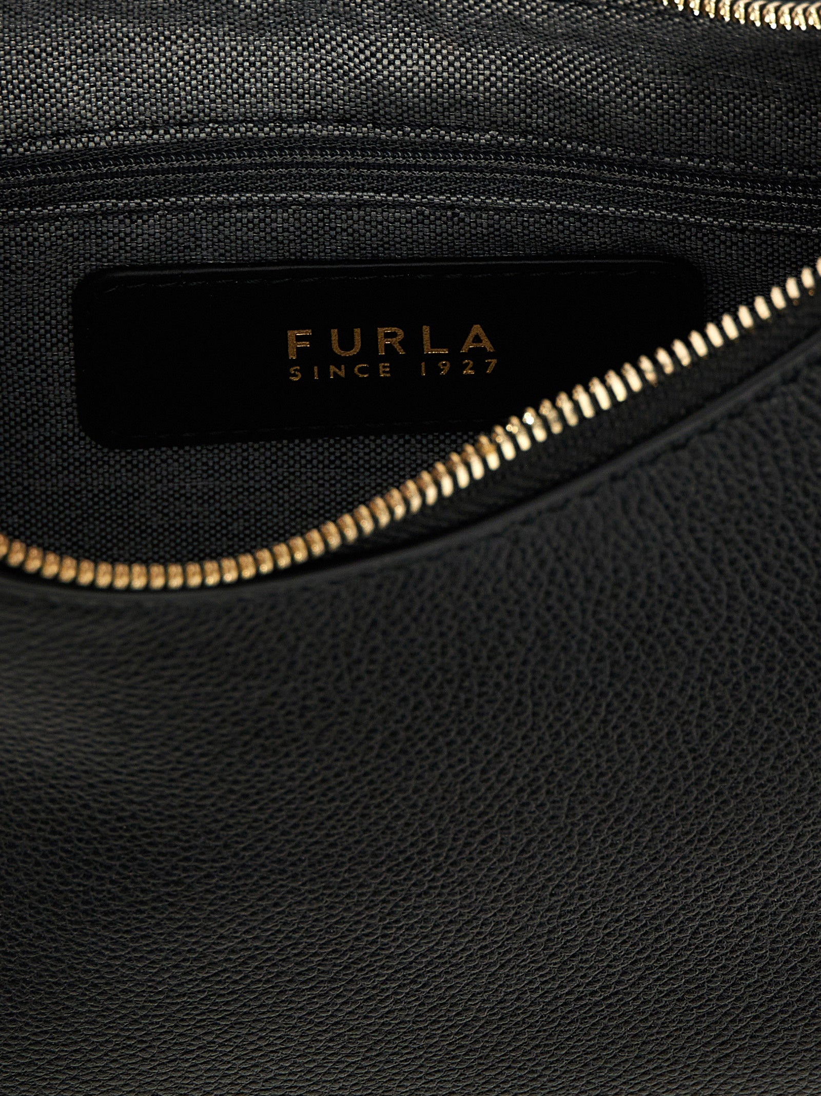 Furla Black Leather Shoulder Women's Bag