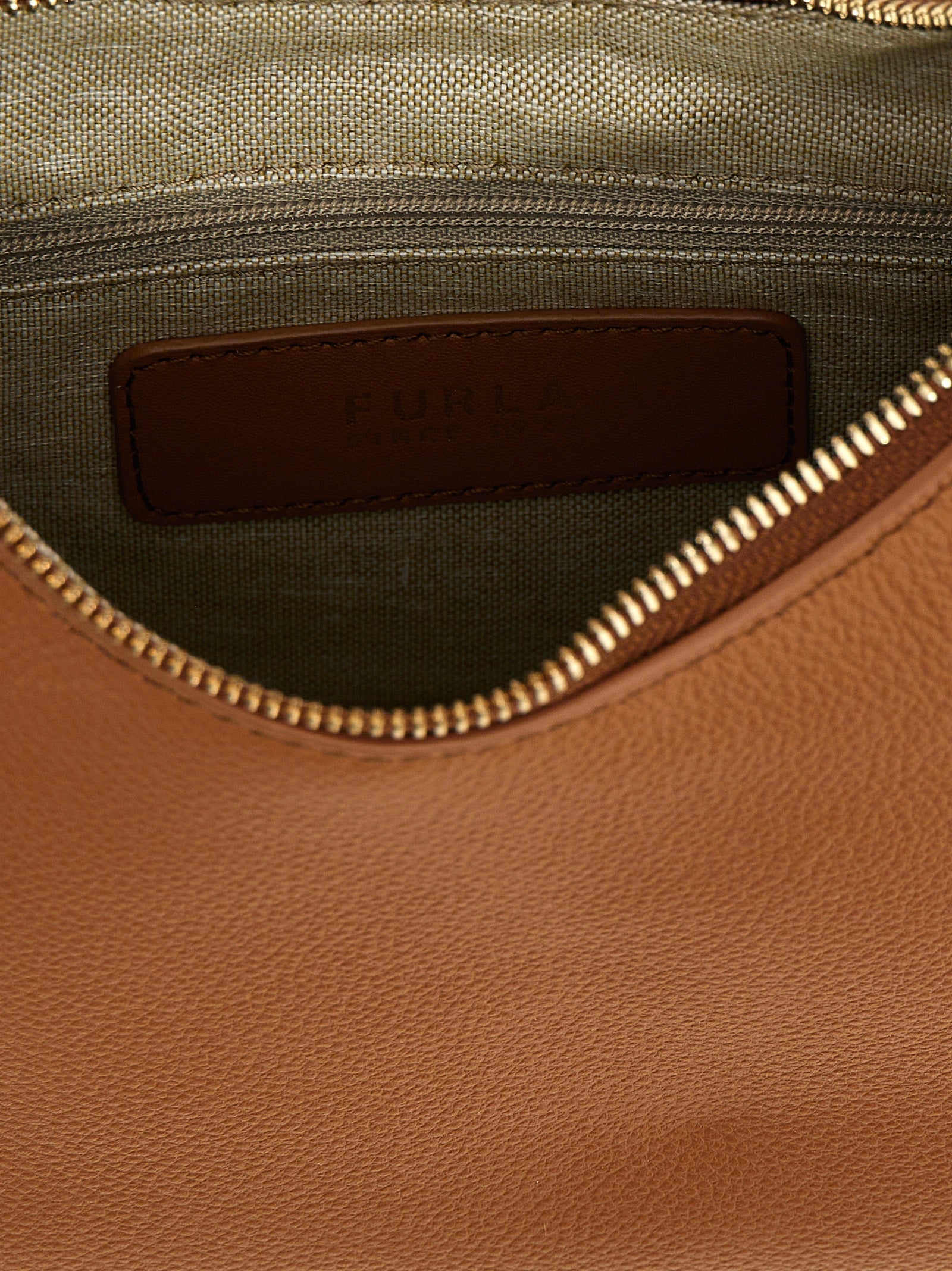 Furla Brown Leather Shoulder Women's Bag