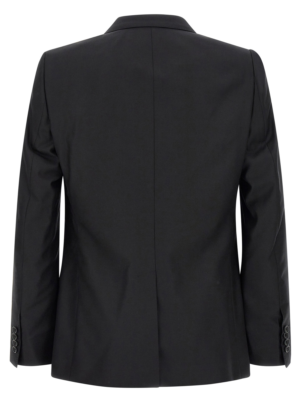 Dolce & Gabbana Black Virgin Wool Two-Piece Men's Suit