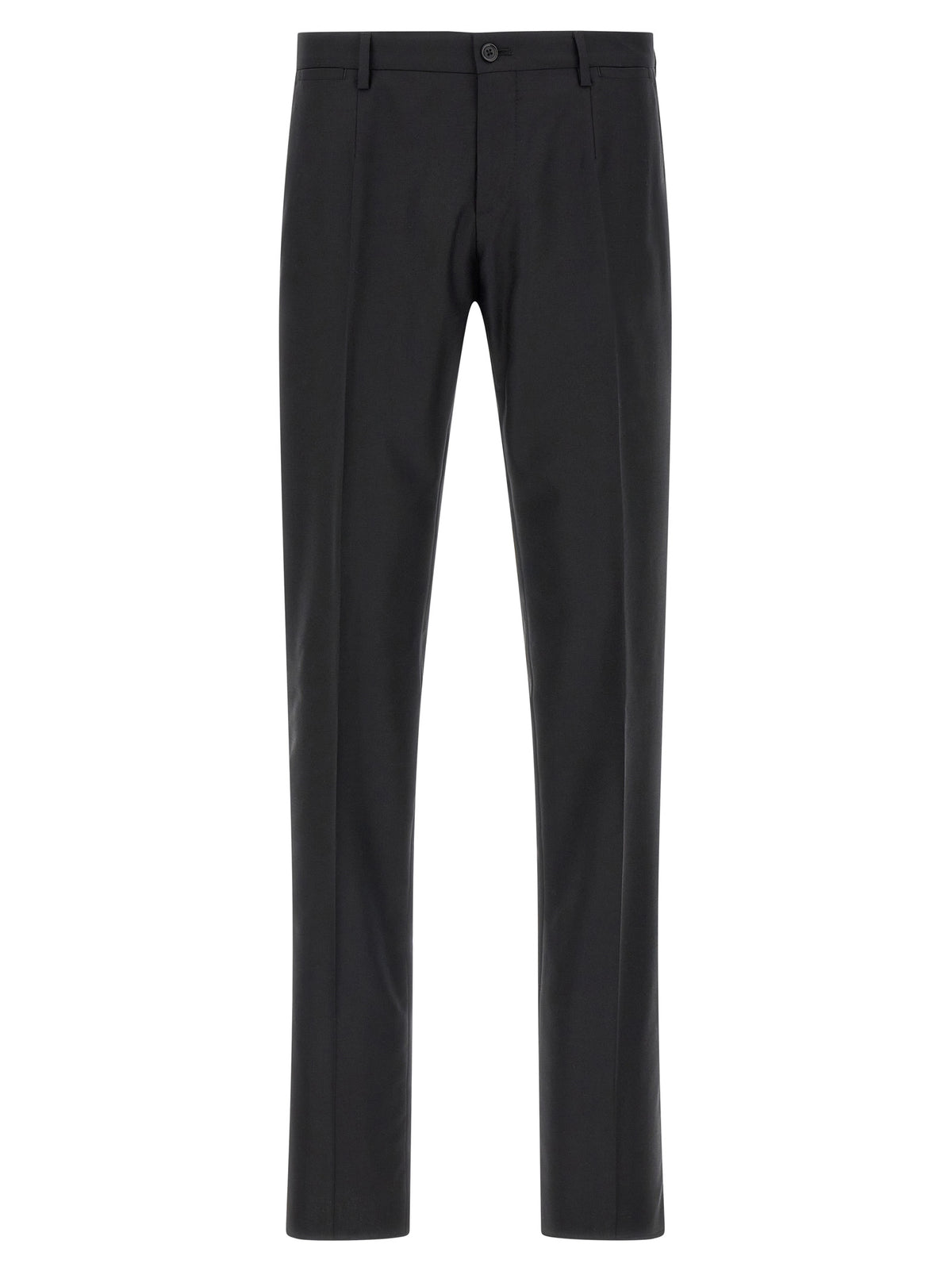 Dolce & Gabbana Black Virgin Wool Two-Piece Men's Suit