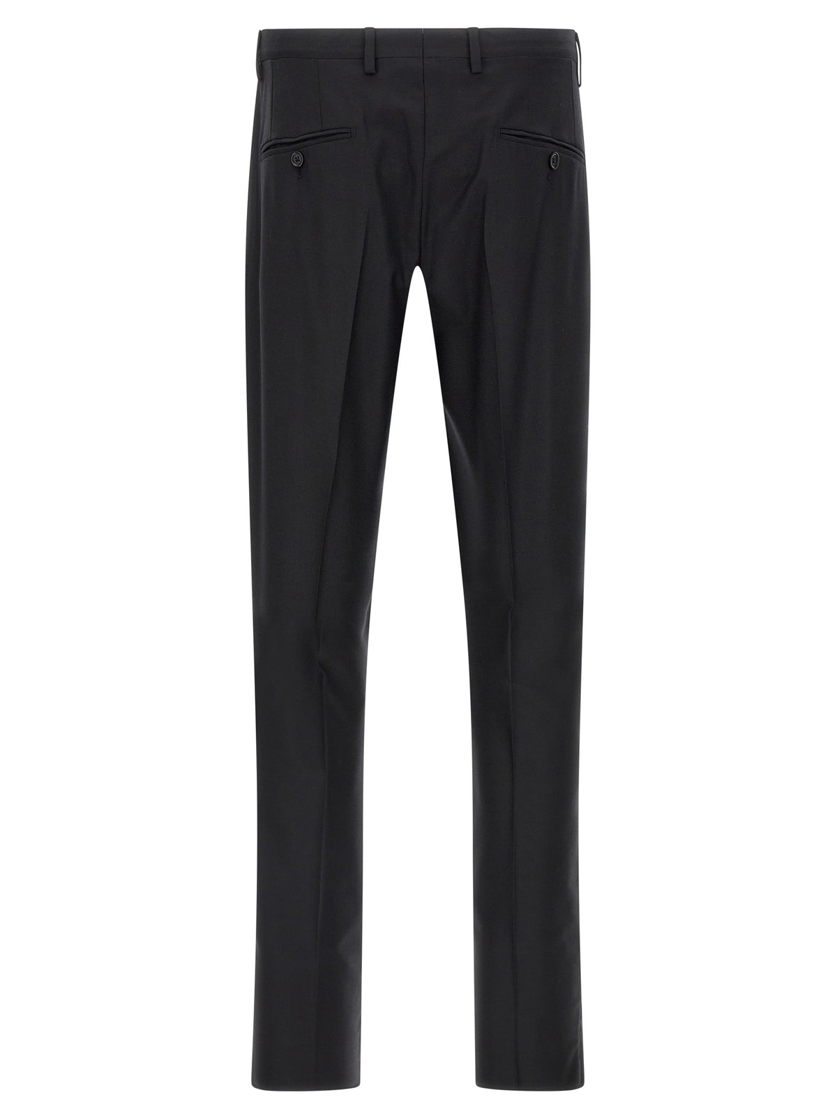 Dolce & Gabbana Black Virgin Wool Two-Piece Men's Suit